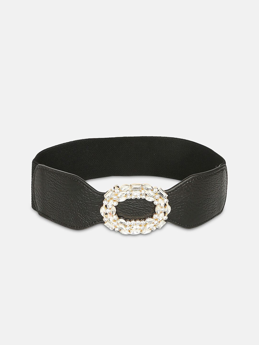 20Dresses Women Black Embellished PU Belt Price in India