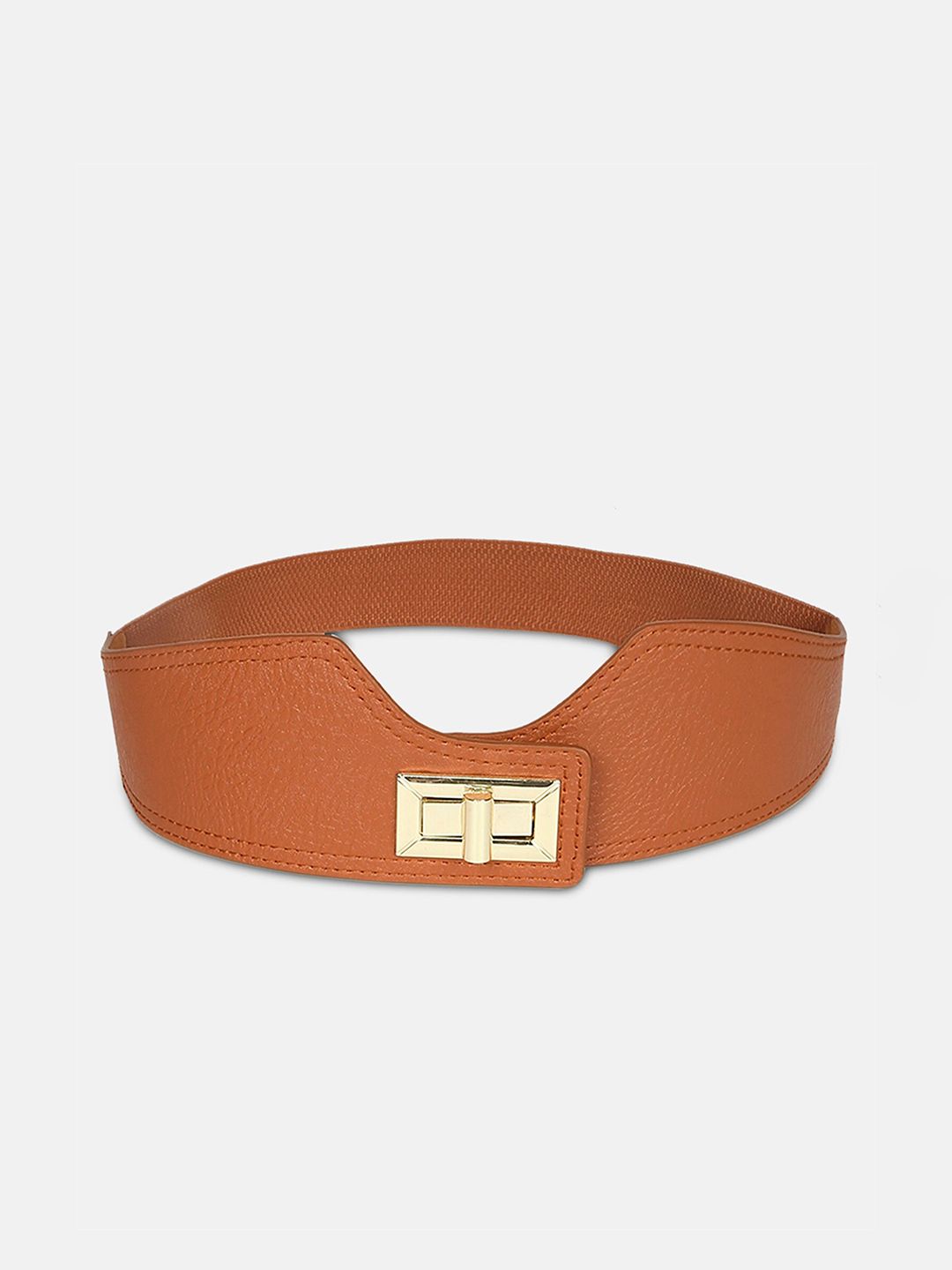 20Dresses Tan Textured PU Belt Price in India