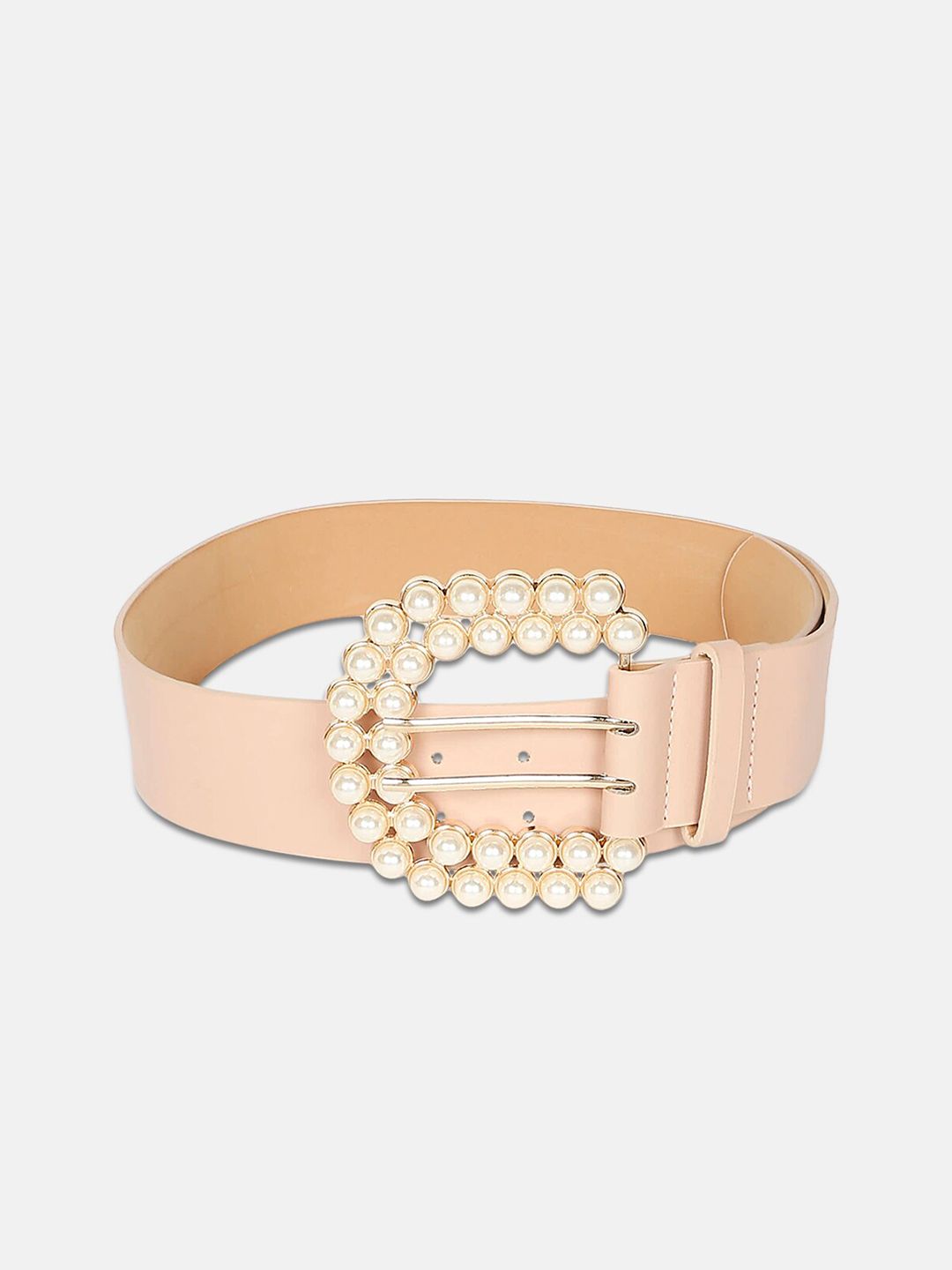 20Dresses Women Peach-Coloured Embellished PU Belt Price in India