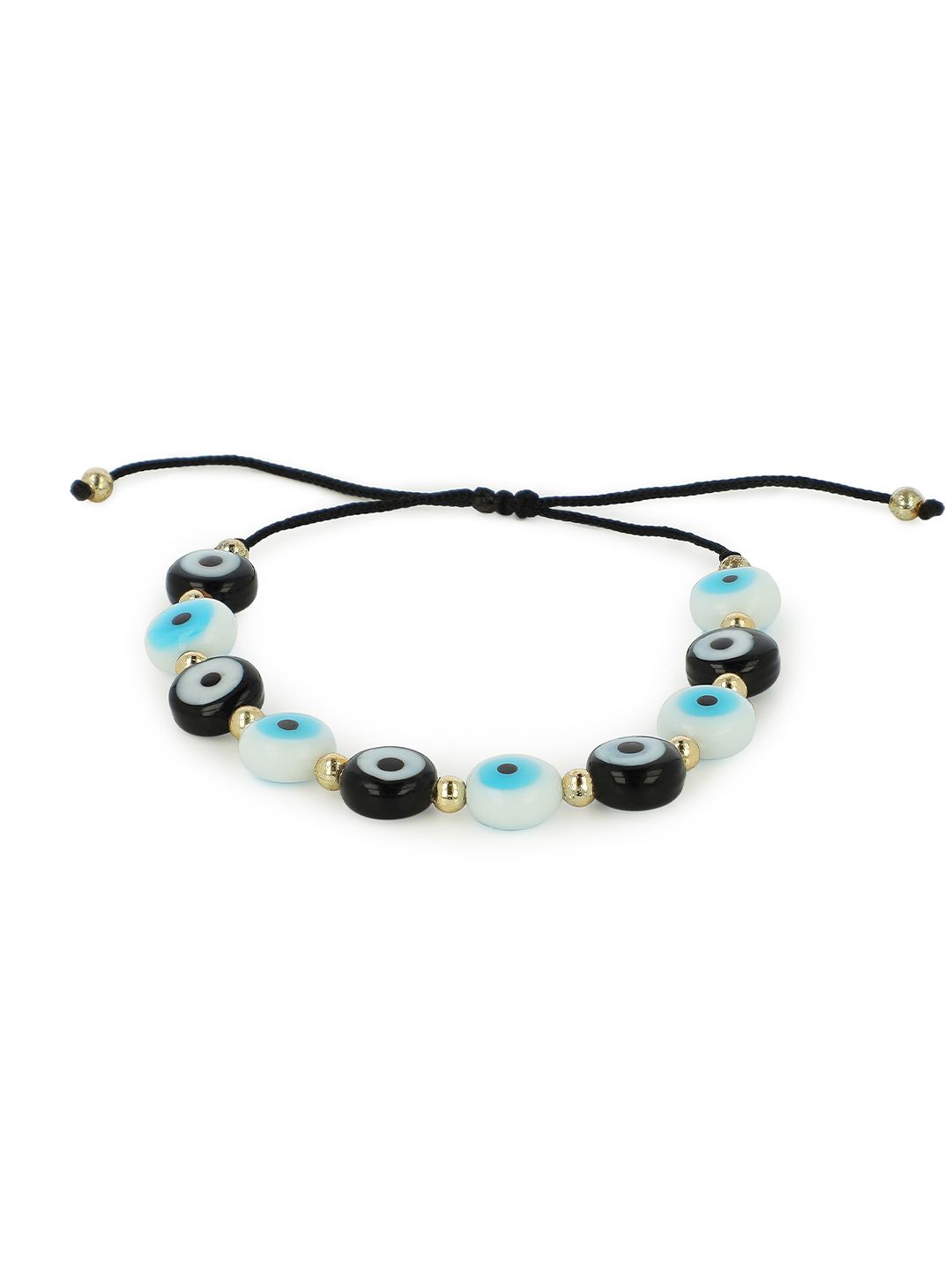 EL REGALO Unisex Blue & White Handcrafted Charm Bracelet Price in India