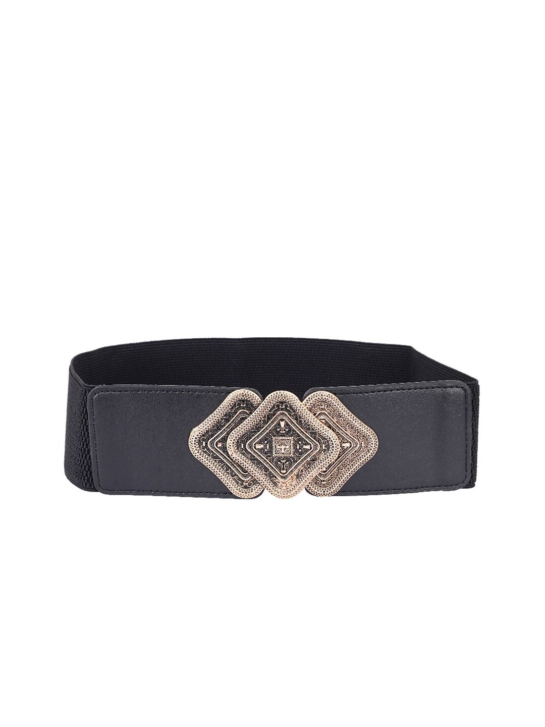 Style SHOES Women Black Textured Belt Price in India