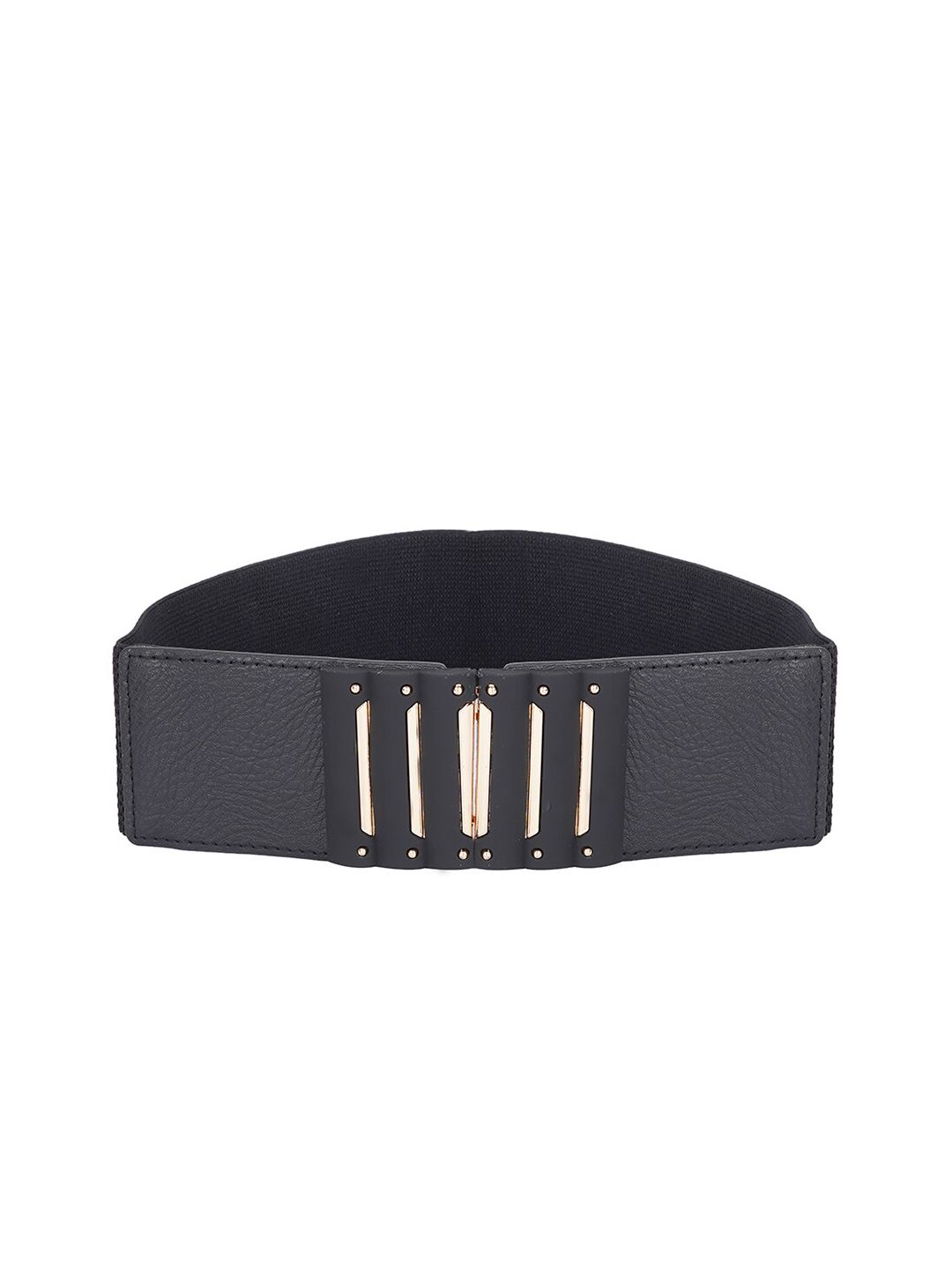 Style SHOES Women Black Textured Elasticated Belt Price in India