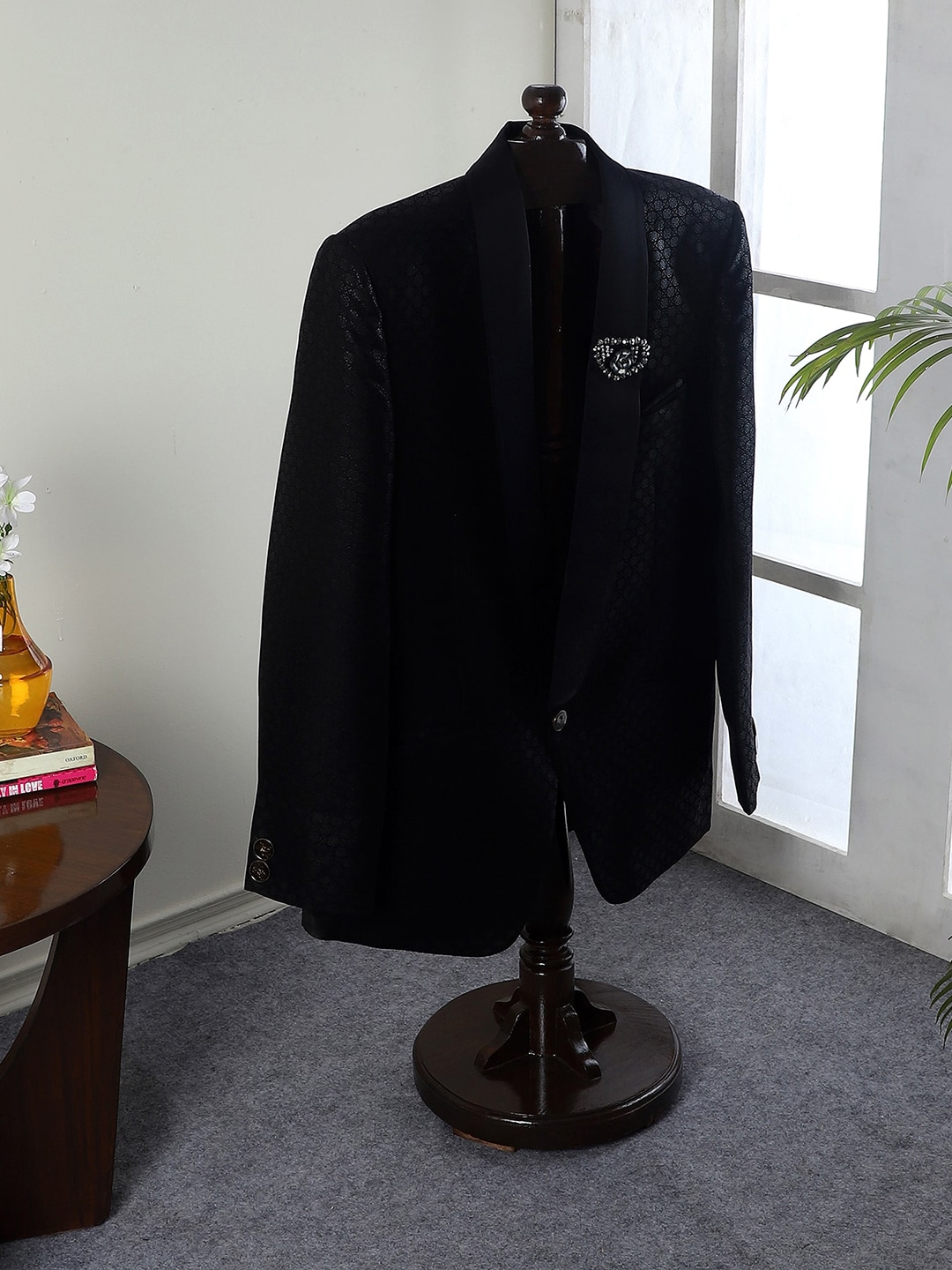 BEVERLY STUDIO Brown Teak Wooden Coat Stand Cloth Hanger Price in India