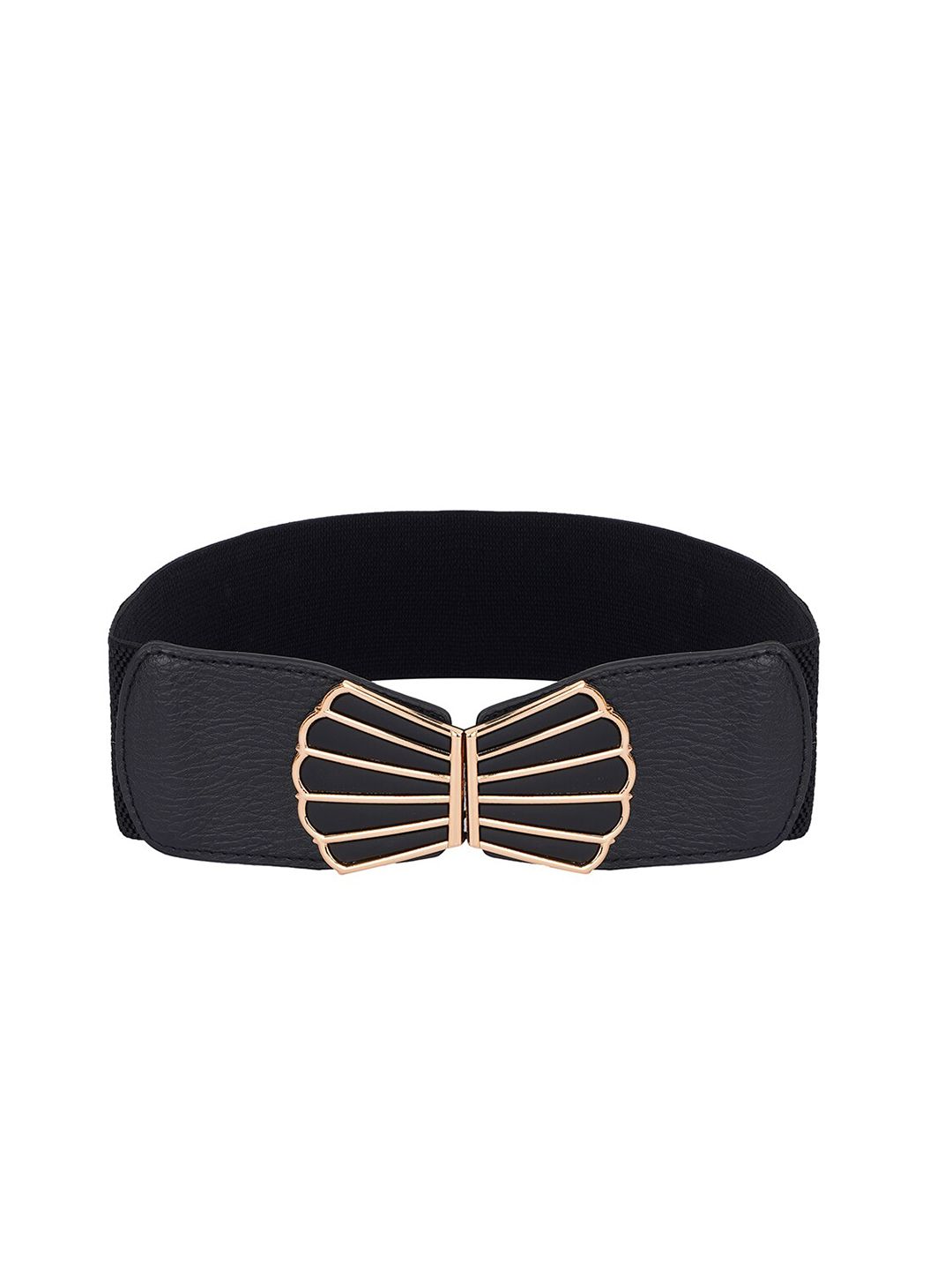 Style SHOES Women Black Textured Belt Price in India