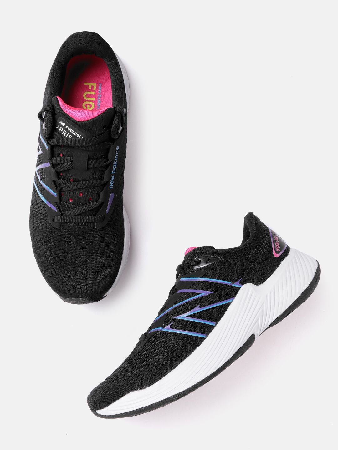 New Balance Women Black & Blue Prism Running Shoes Price in India