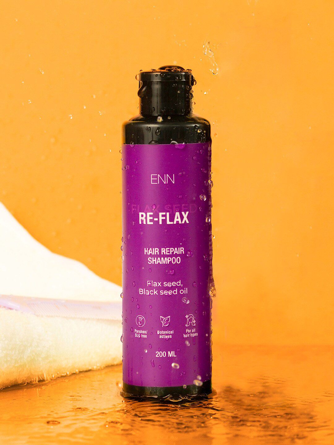 ENN Flax Seed & Black Seed Oil Re-Flax Hair Repair Shampoo - 200 ml Price in India