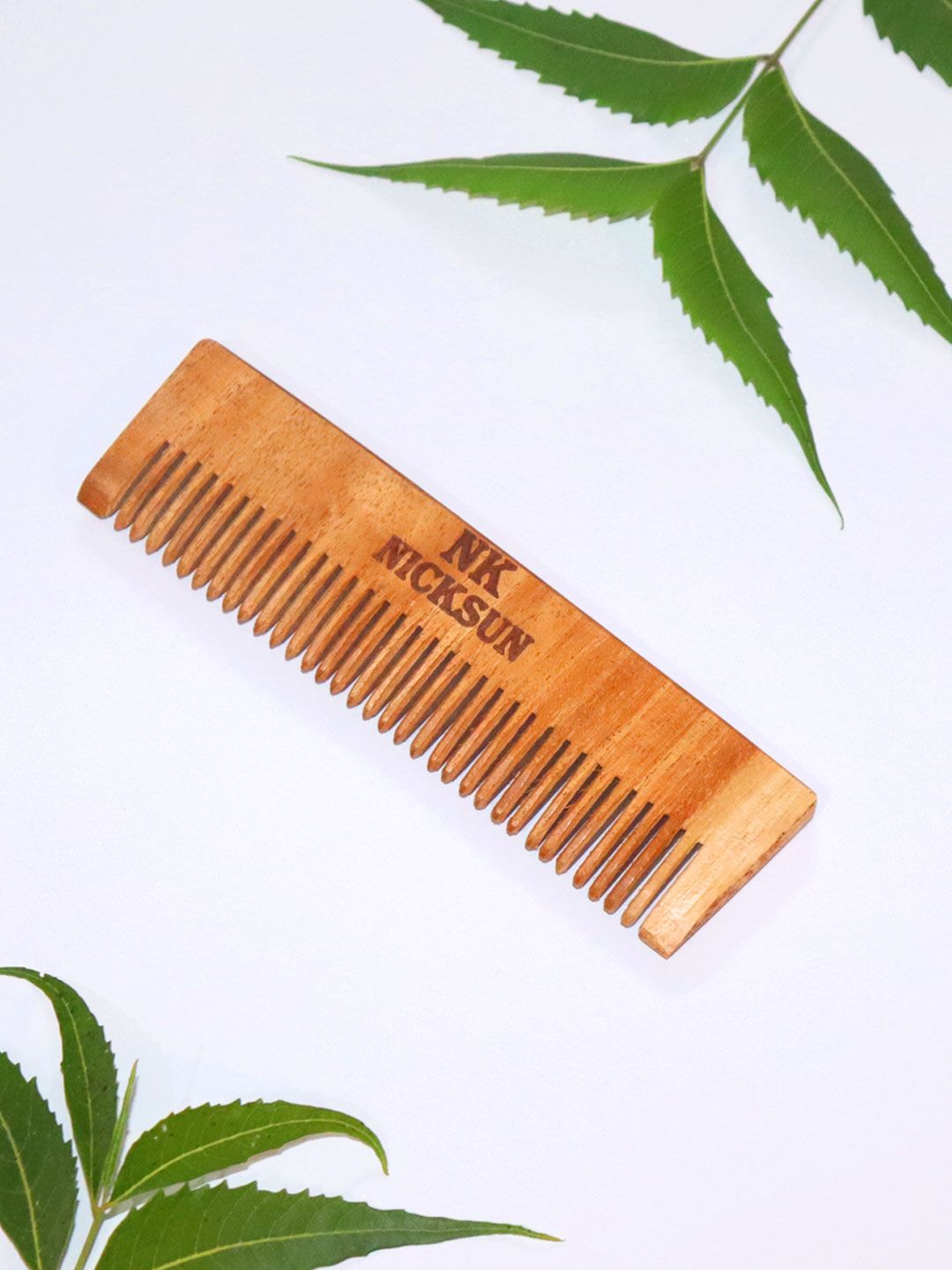 NICKSUN Neem Wooden Pocket Comb - Beige Price in India