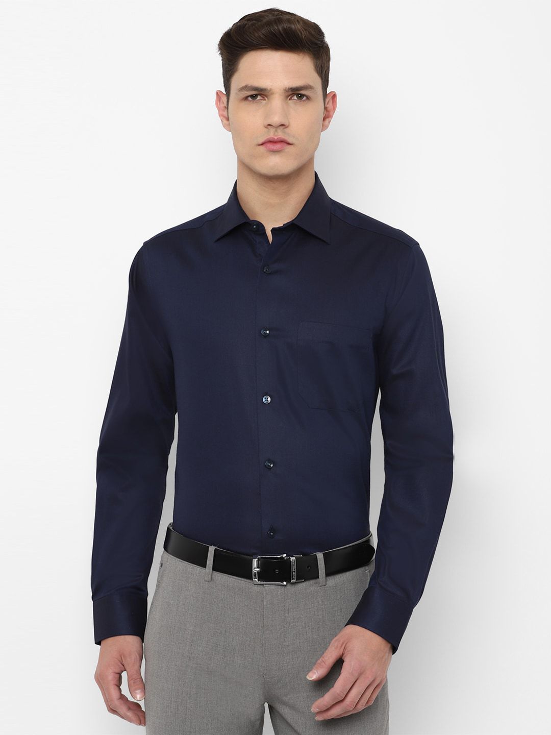 Louis Philippe Men Blue Shirt