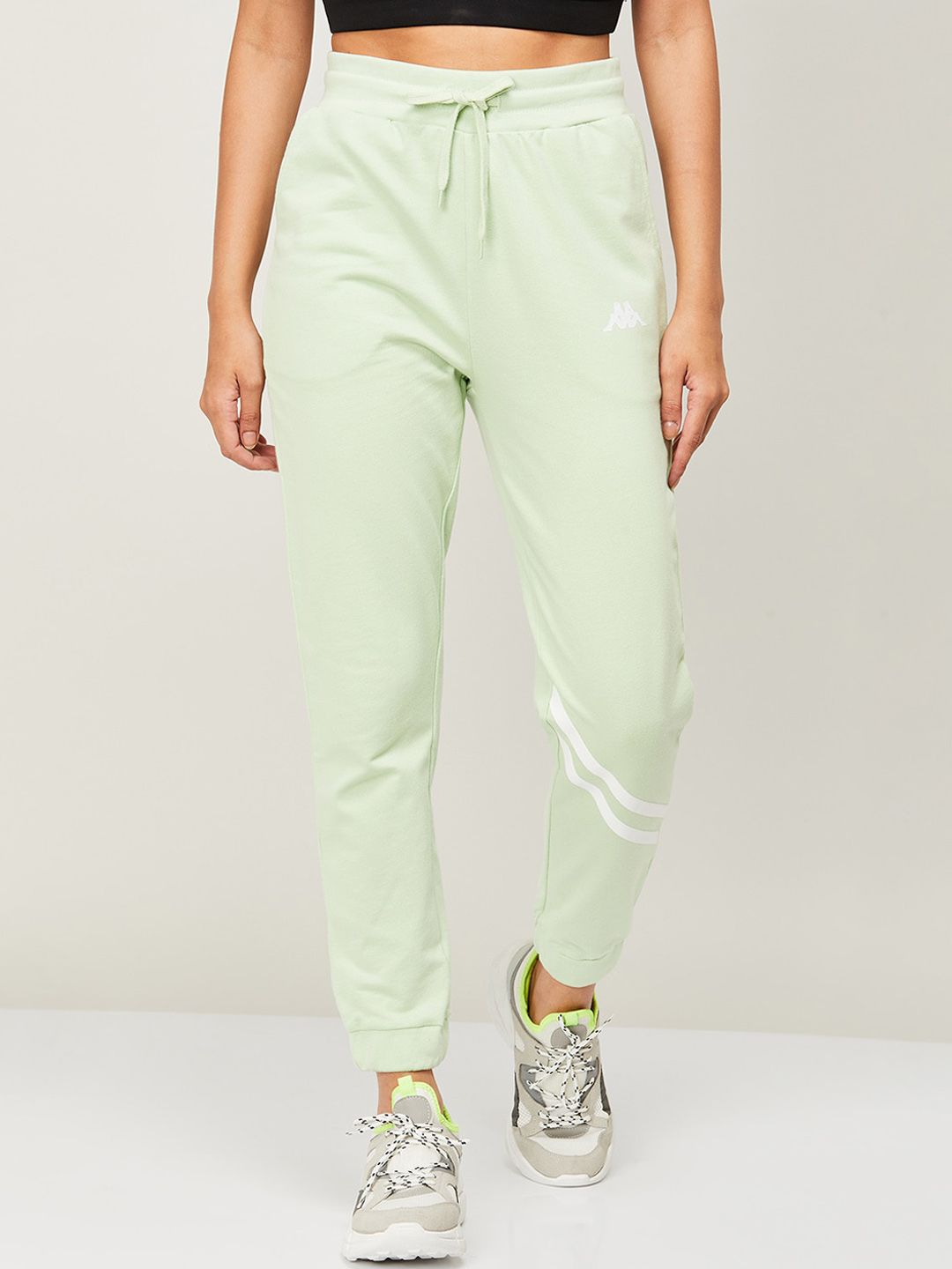 Kappa Women Green Solid Jogger Price in India