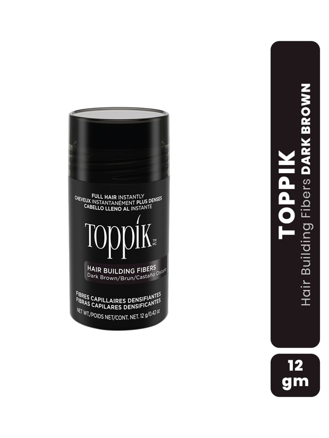 Toppik Hair Building Fibers for Thinning Hair 12 g - Dark Brown Price in India
