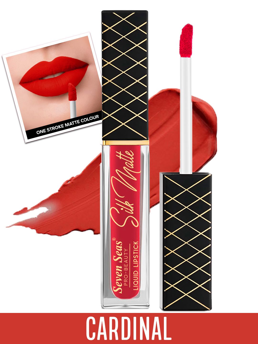 Seven Seas Silk Matte Liquid Lipstick 8g - Cardinal Price in India