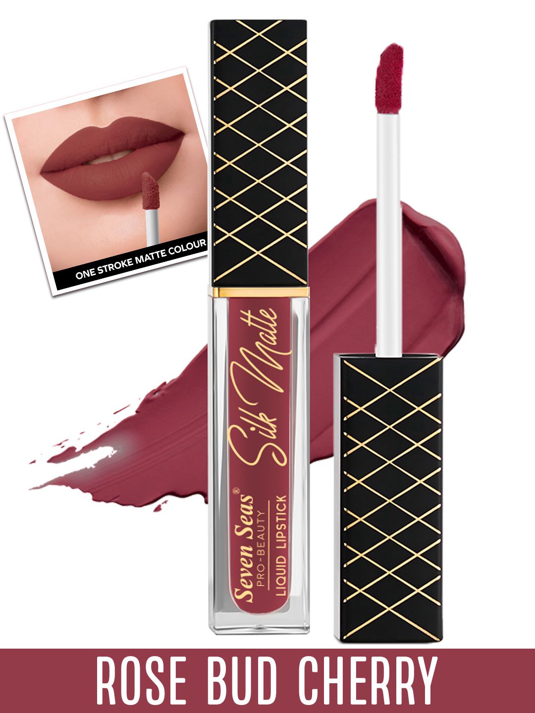 Seven Seas Silk Matte Liquid Lipstick 8g - Rose Bud Cherry Price in India