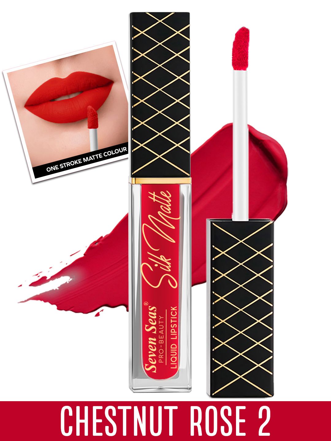 Seven Seas Transfer Proof Silk Matte Liquid Lipstick 8 g - Chestnut Rose 2 Price in India
