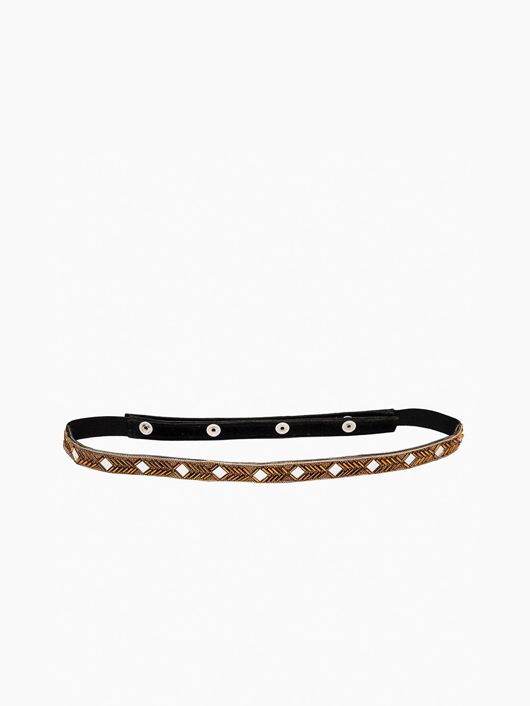 DEEBACO Women Gold-Toned Embellished PU Belt Price in India