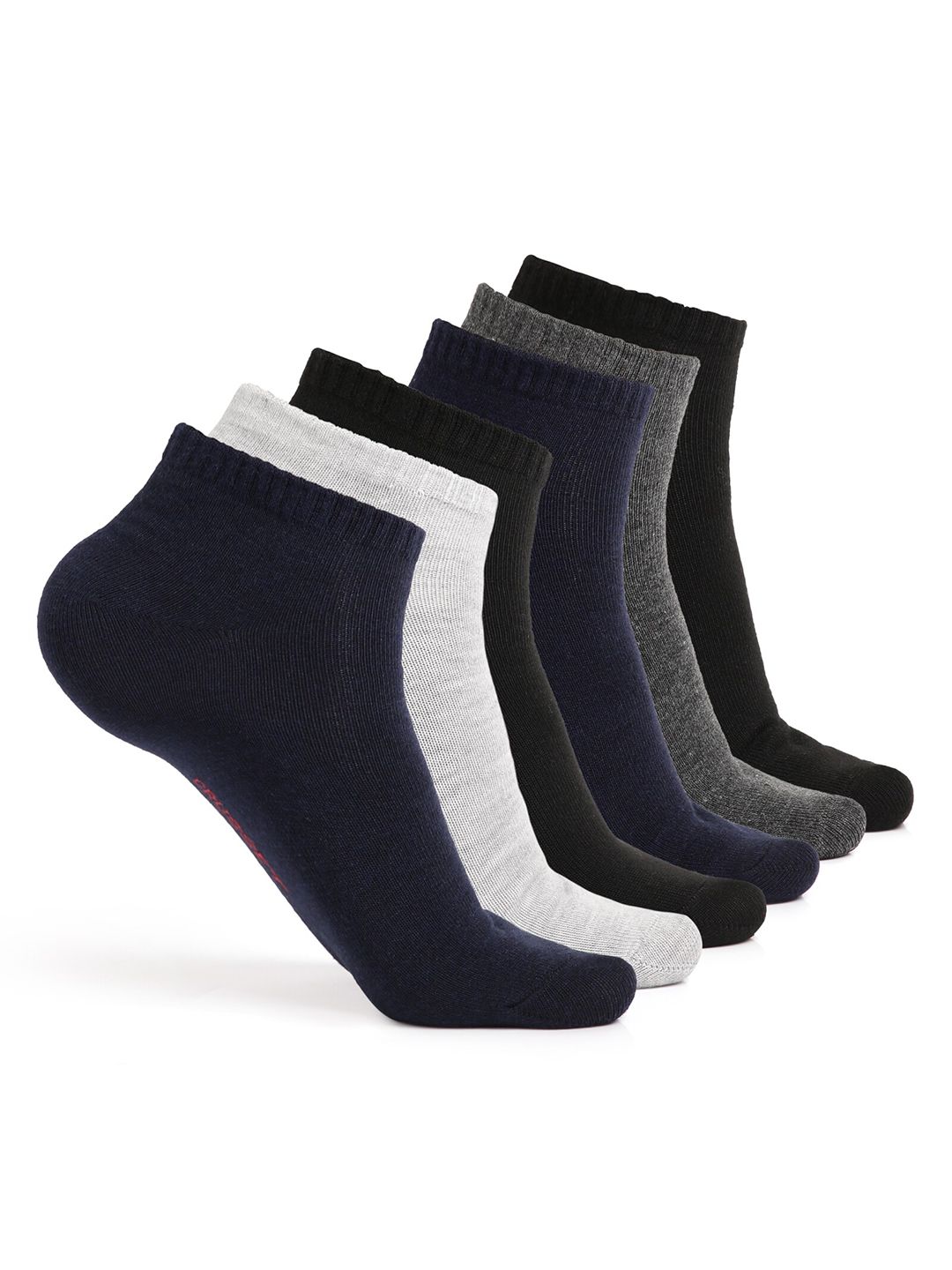 CRUSSET Men Pack Of 6 Assorted Ankle Length Socks