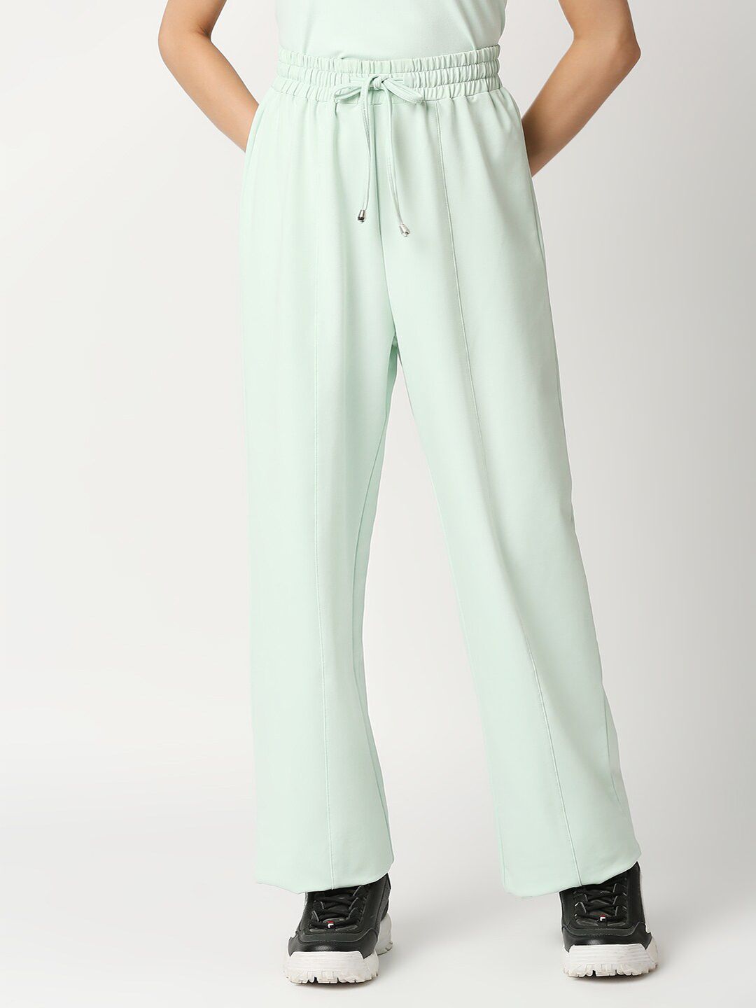 Kraus Jeans Women Green High-Rise Lounge Pants Price in India