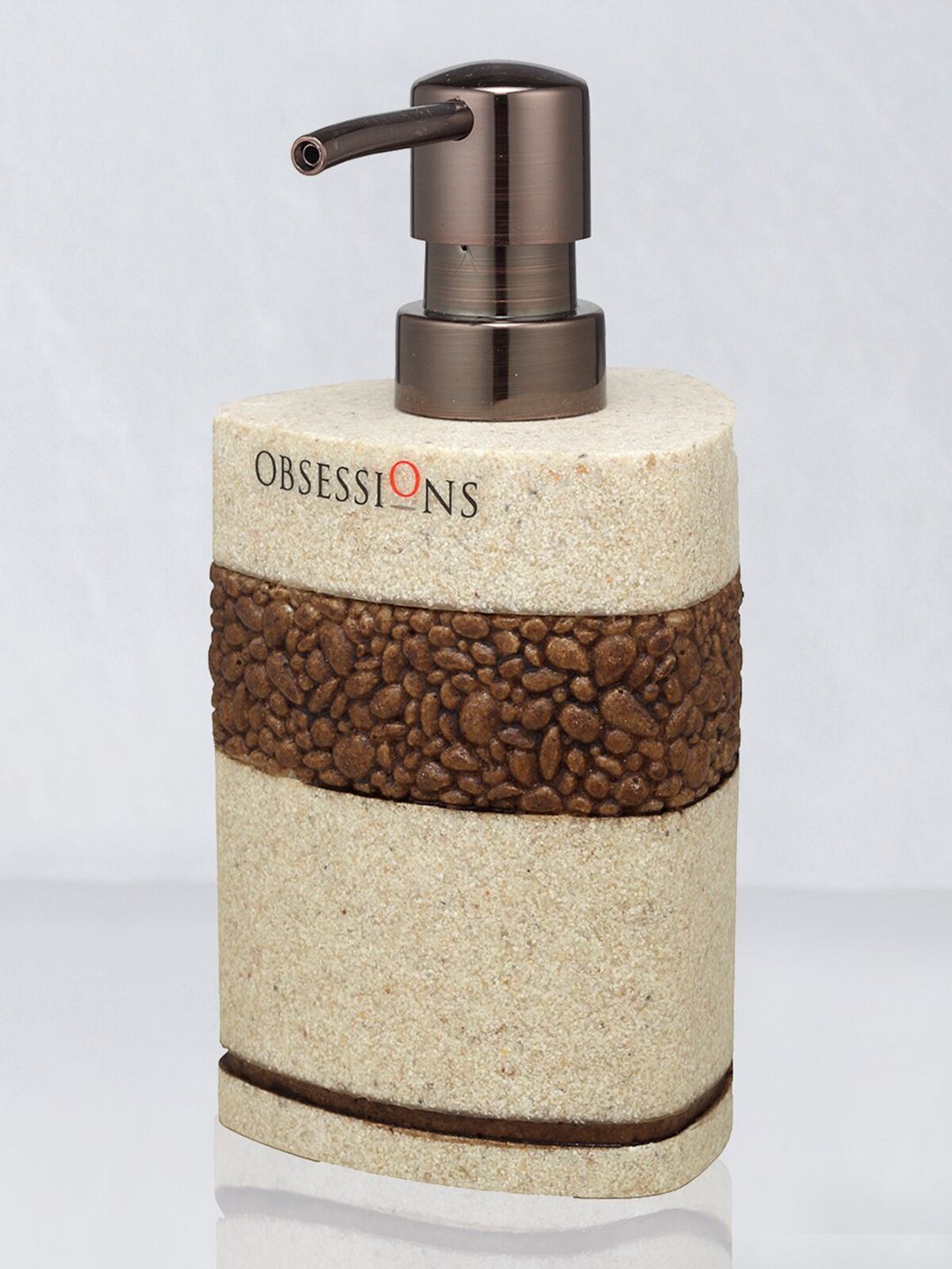 OBSESSIONS Unisex Brown Soap & Lotion Dispenser Bathroom Accessories Price in India