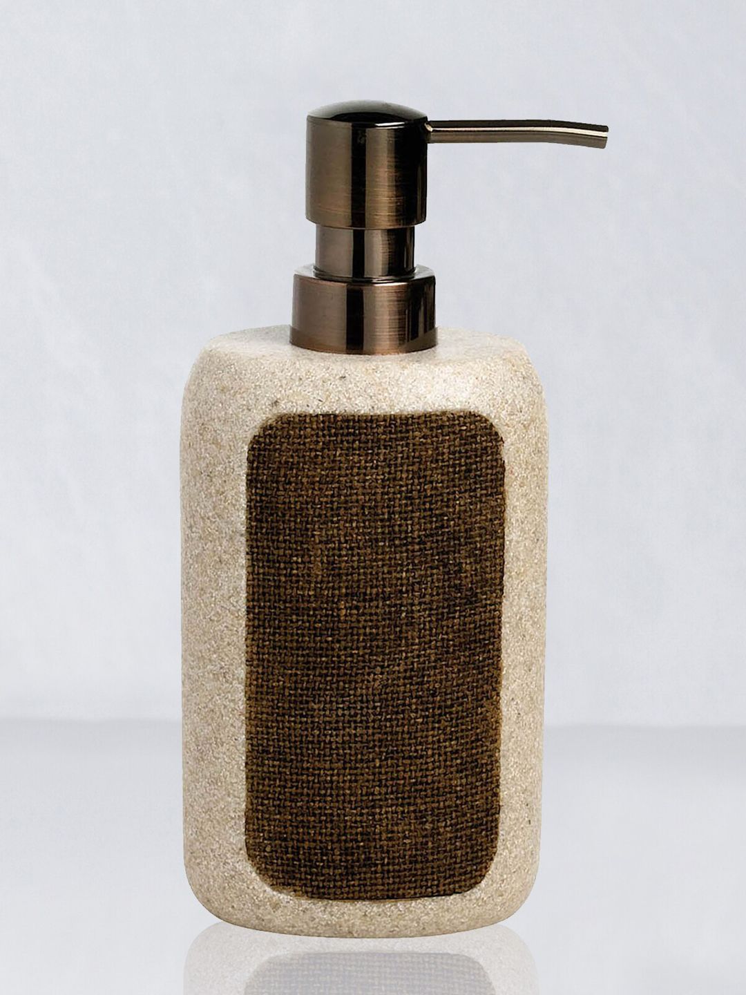 OBSESSIONS Brown Polyresin Soap & Lotion Dispenser, 335 ml Price in India