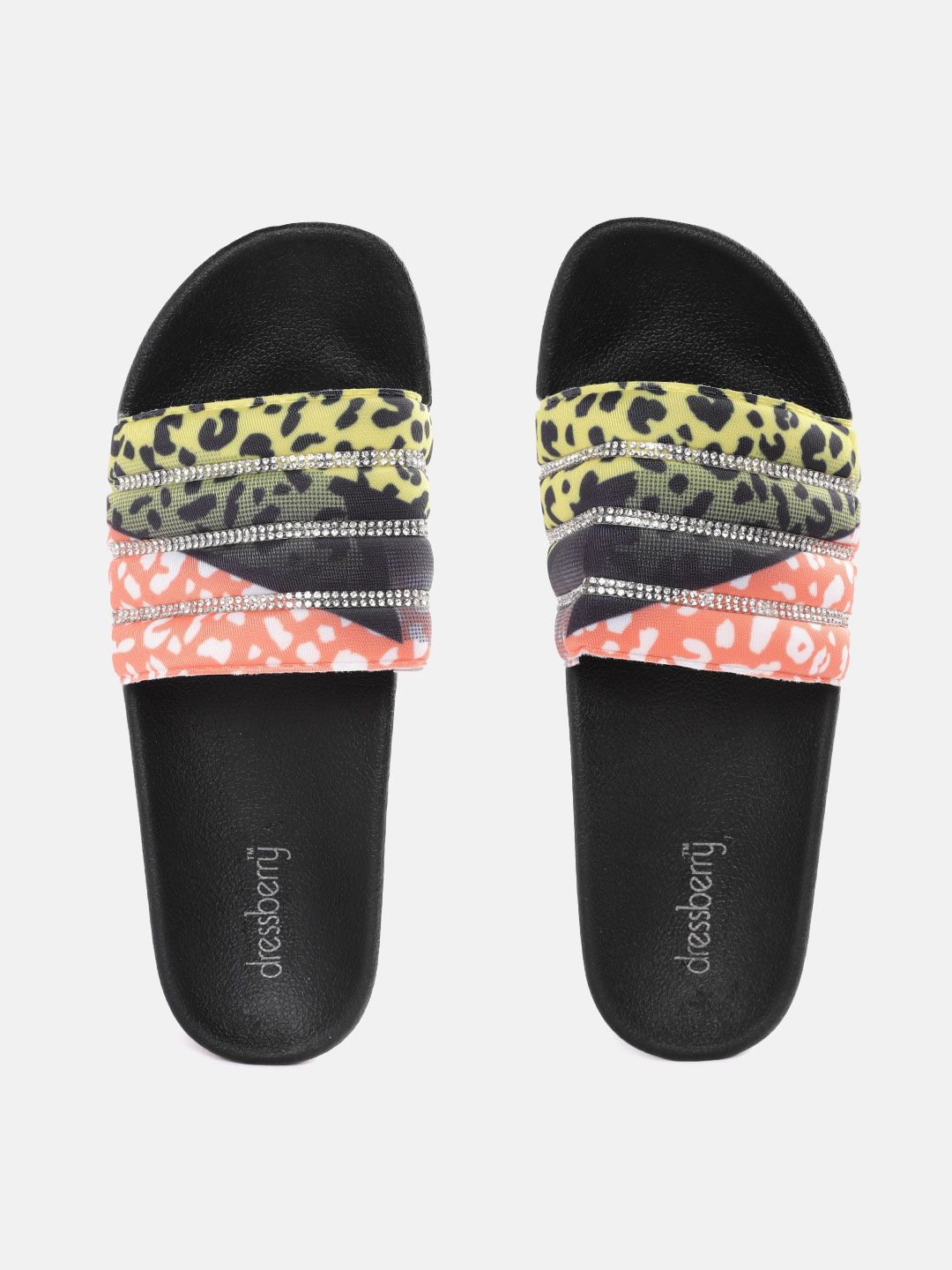 Leopard best sale print sliders