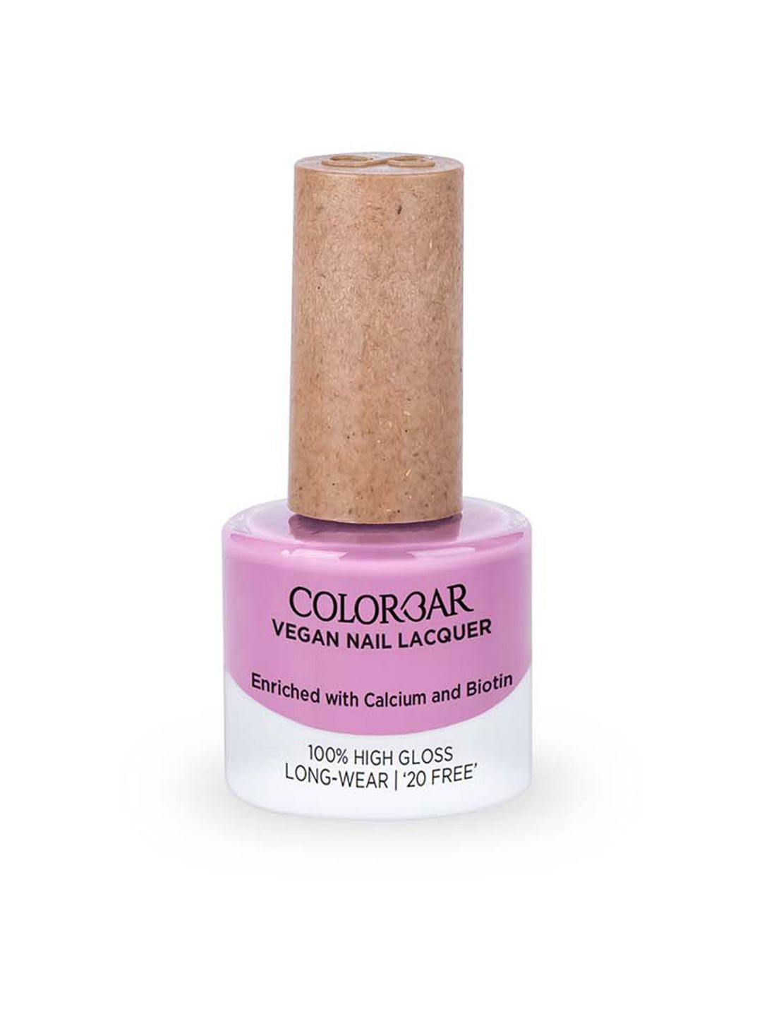 Colorbar 100% High Gloss Long Wear Vegan Nail Lacquer with Calcium & Biotin 8 ml - On D Mauve 068
