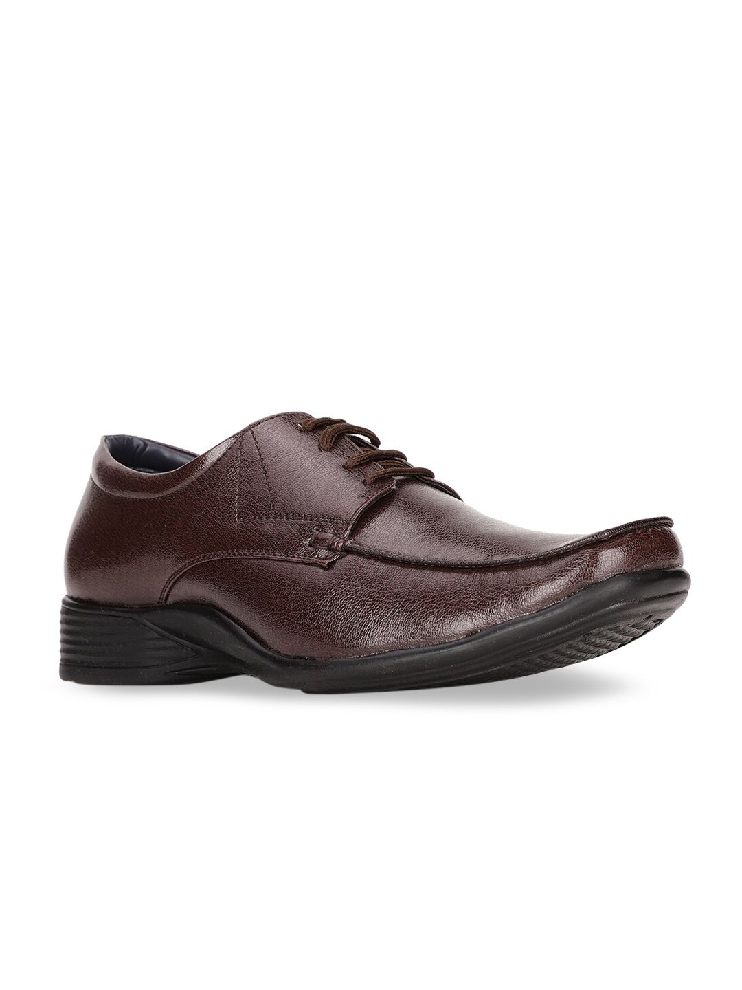 Bata Men Brown Solid Formal Debys