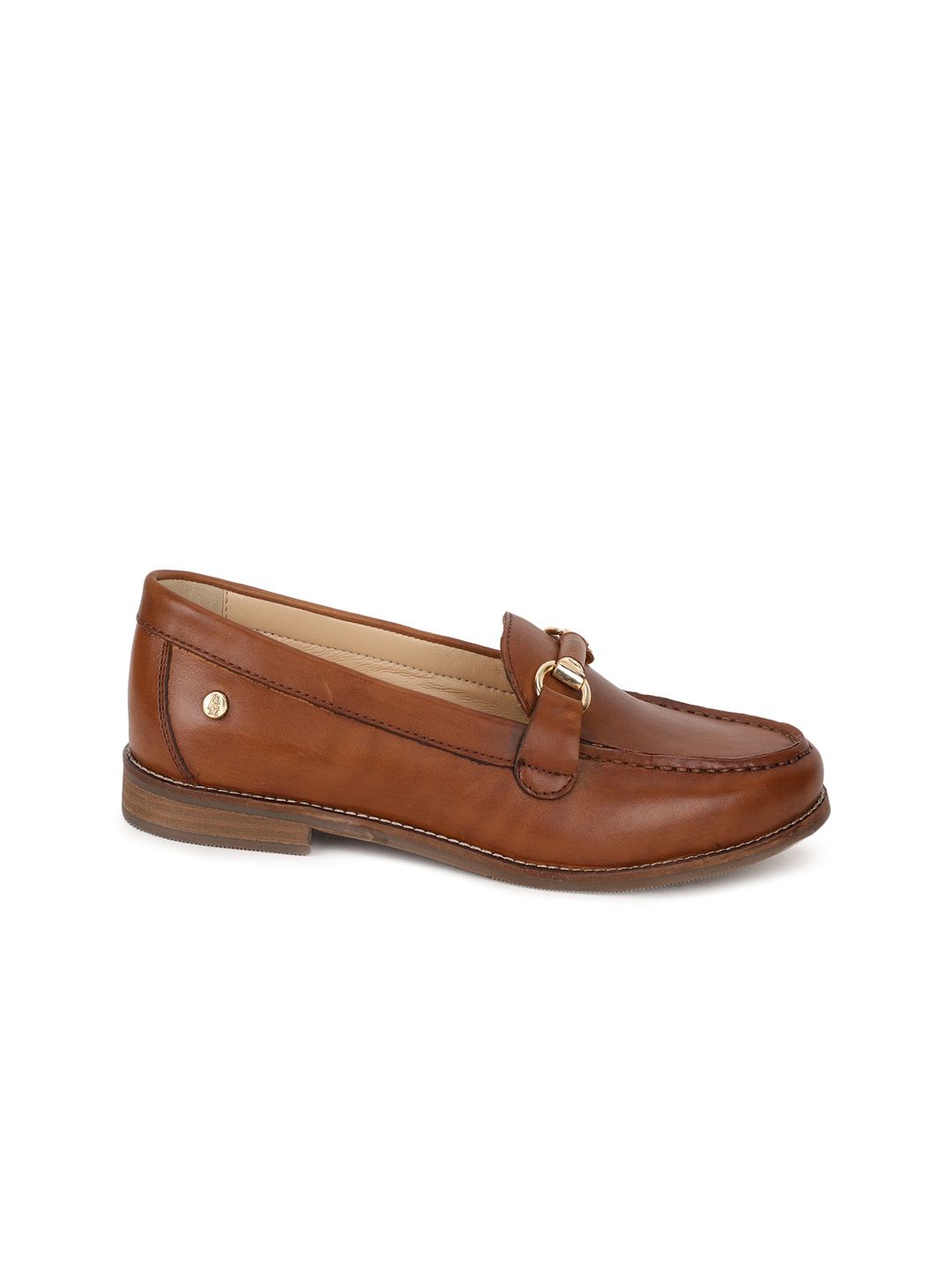 Hush Puppies Women Tan Leather Loafers Price in India