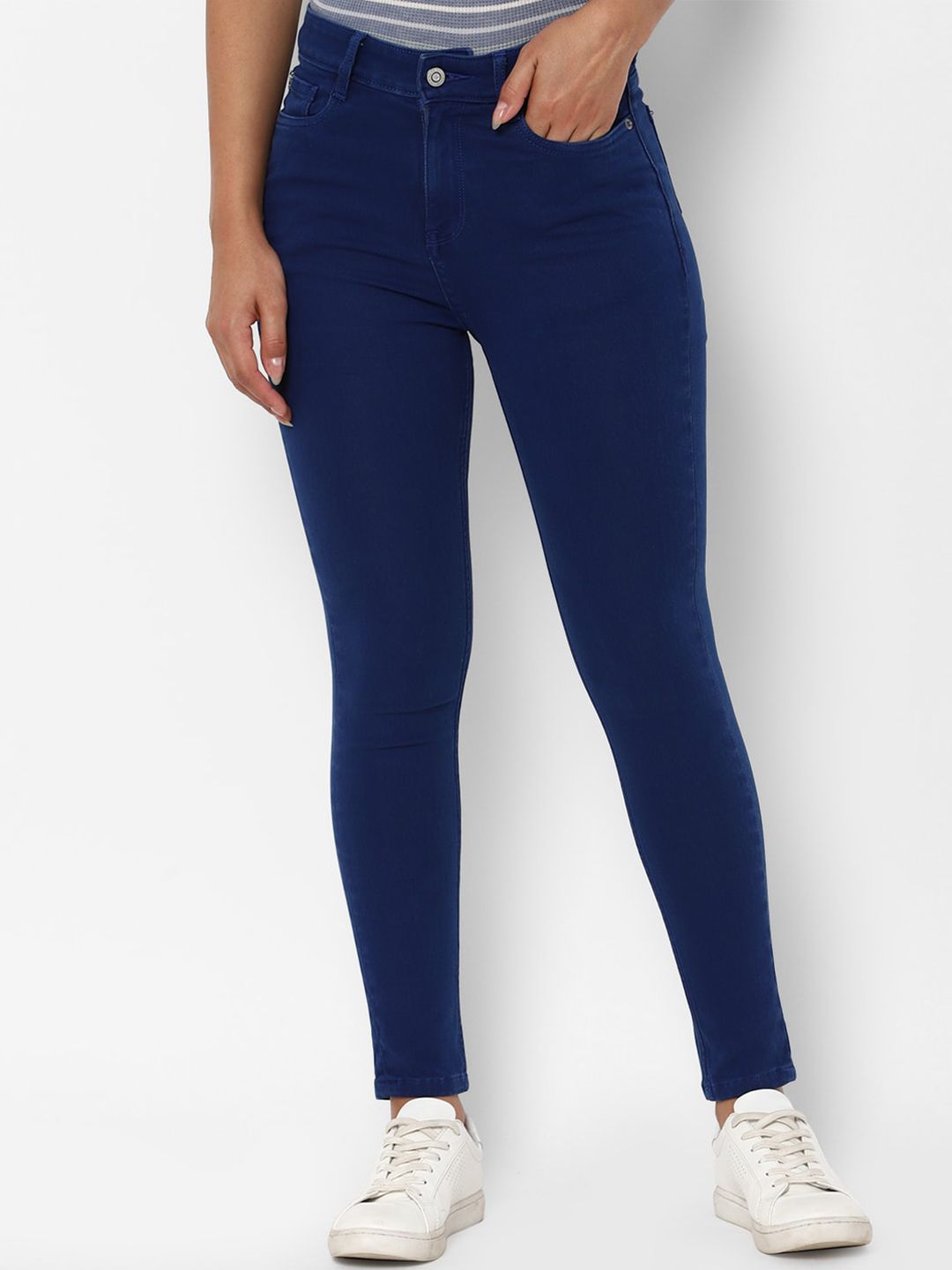 Allen Solly Woman Women Blue Skinny Fit Jeans Price in India