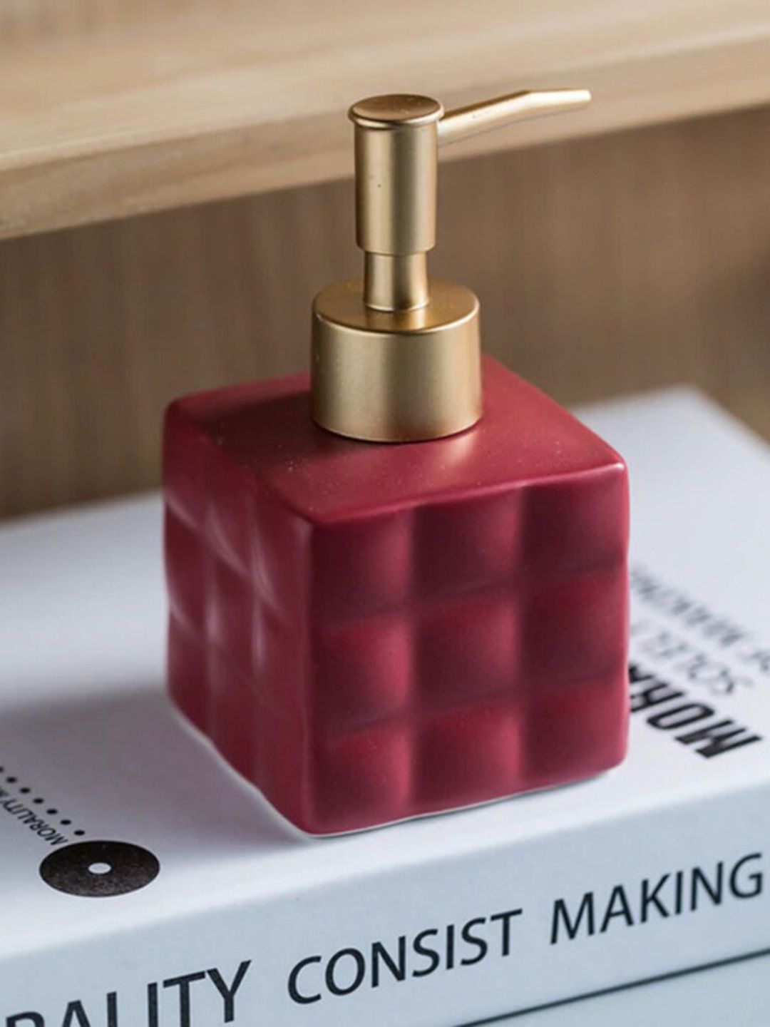 FabSeasons Maroon Solid Bathroom Accessories