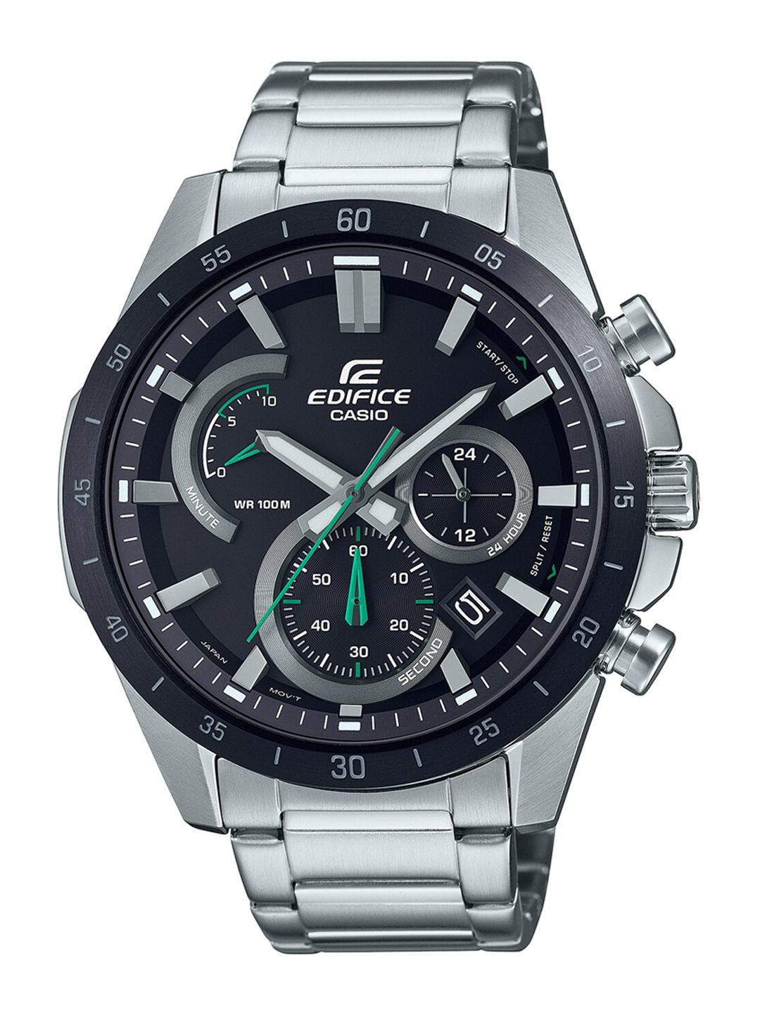 Casio edifice chronograph silver stainless best sale steel bracelet