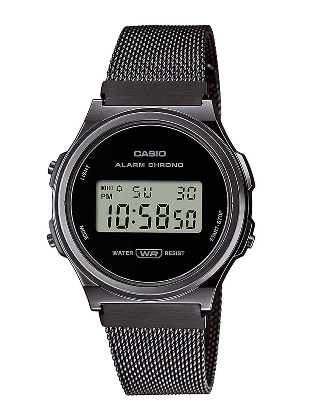 CASIO Black Dial & Black Stainless Steel Straps Digital Watch D260 Price in India