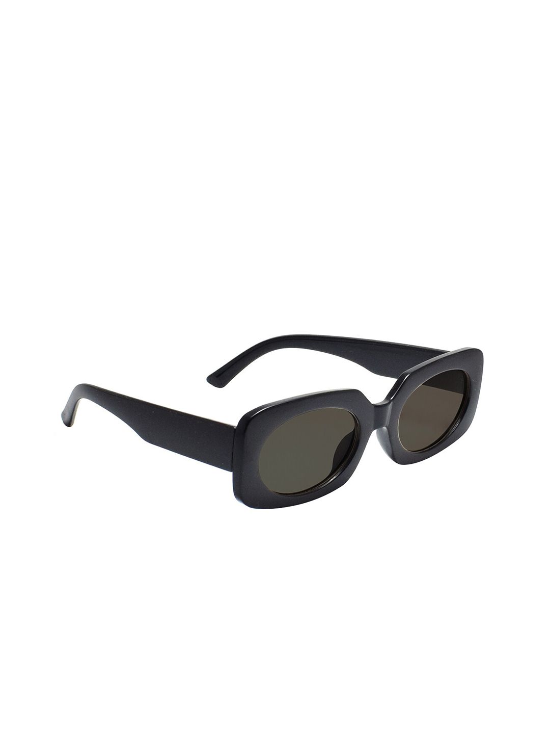 Peter Jones Eyewear Unisex Black Lens Rectangle Sunglasses with UV Protected Lens 13038B Price in India