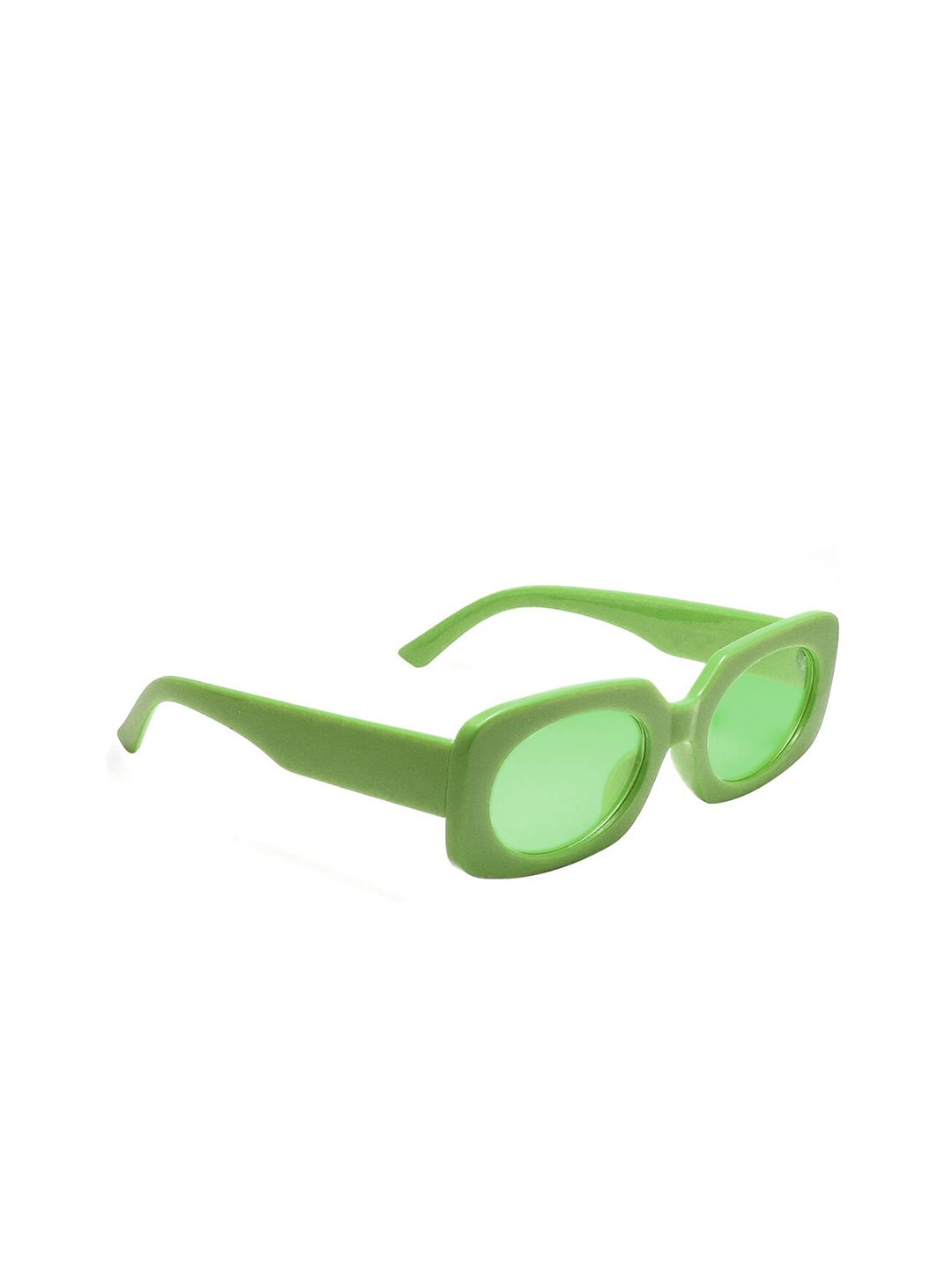 Peter Jones Eyewear Unisex Green Lens Full Rim Square Sunglasses Price in India