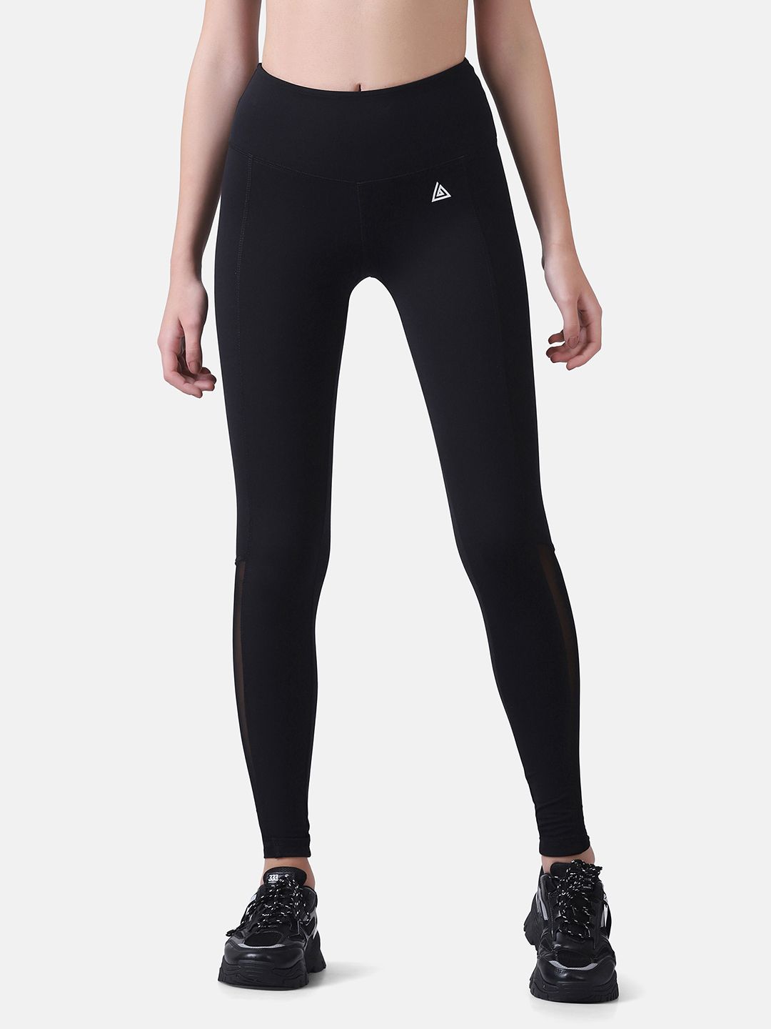 Aesthetic Bodies Black Slim Fit Ankle-Length Tights Price in India