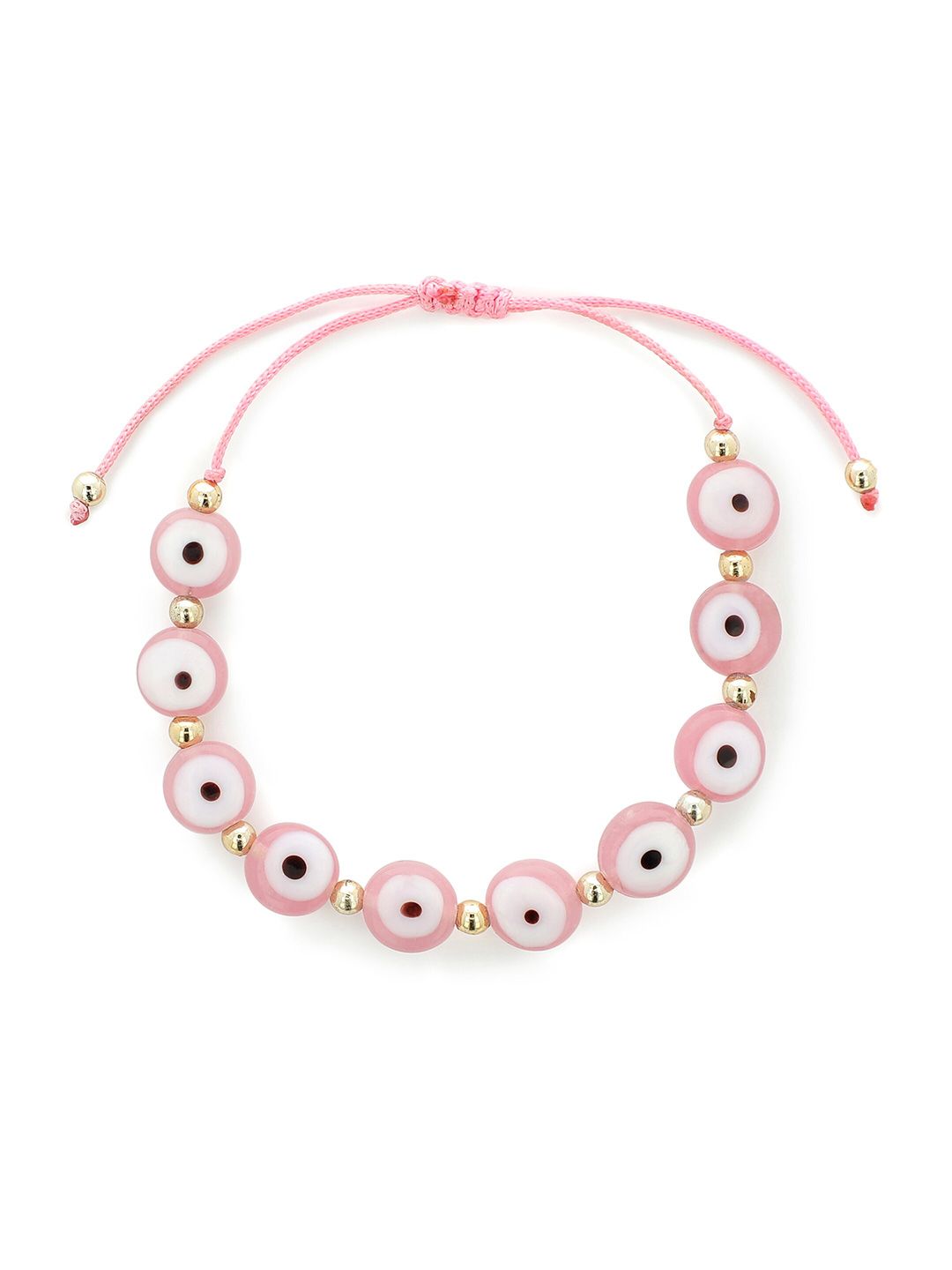 EL REGALO Women Pink & White Wraparound Bracelet Price in India