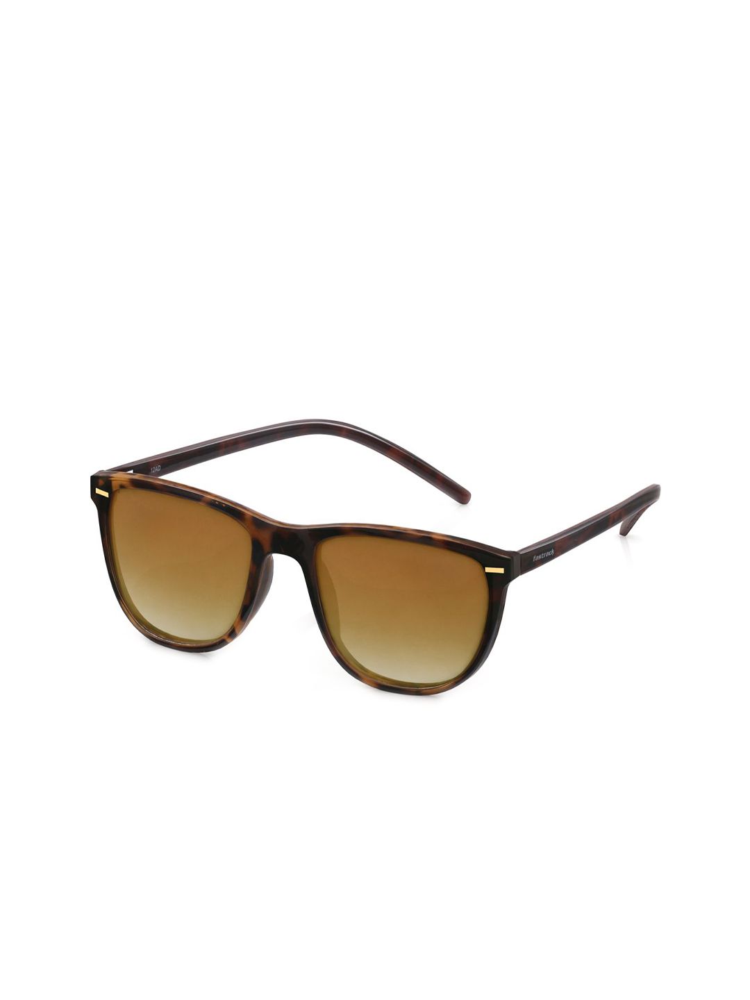 Fastrack Unisex Brown Lens & Brown Square Sunglasses with UV Protected Lens P365BR1 Price in India