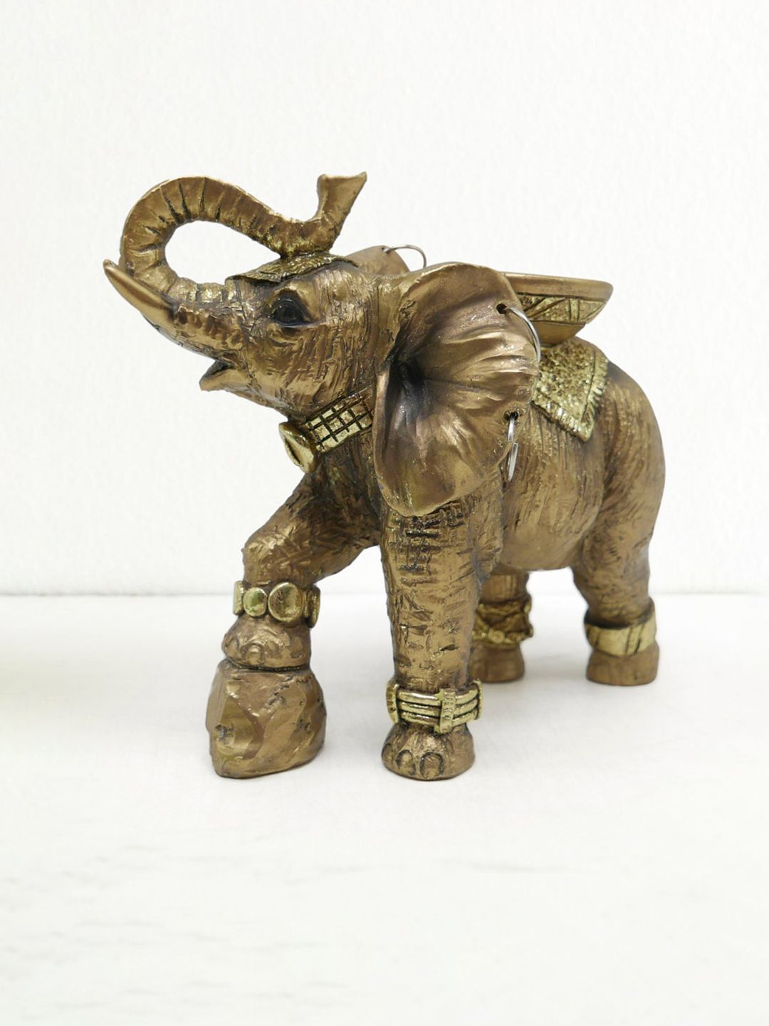 Home Centre Gold-Tone Elephant Figurine T-Light Holder Price in India