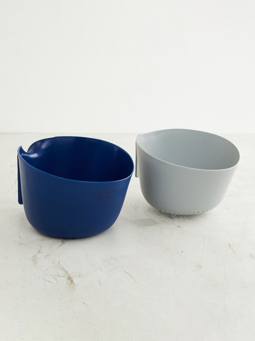 Home Centre Set of 2 Blue & Grey Mixing Bowl Price in India