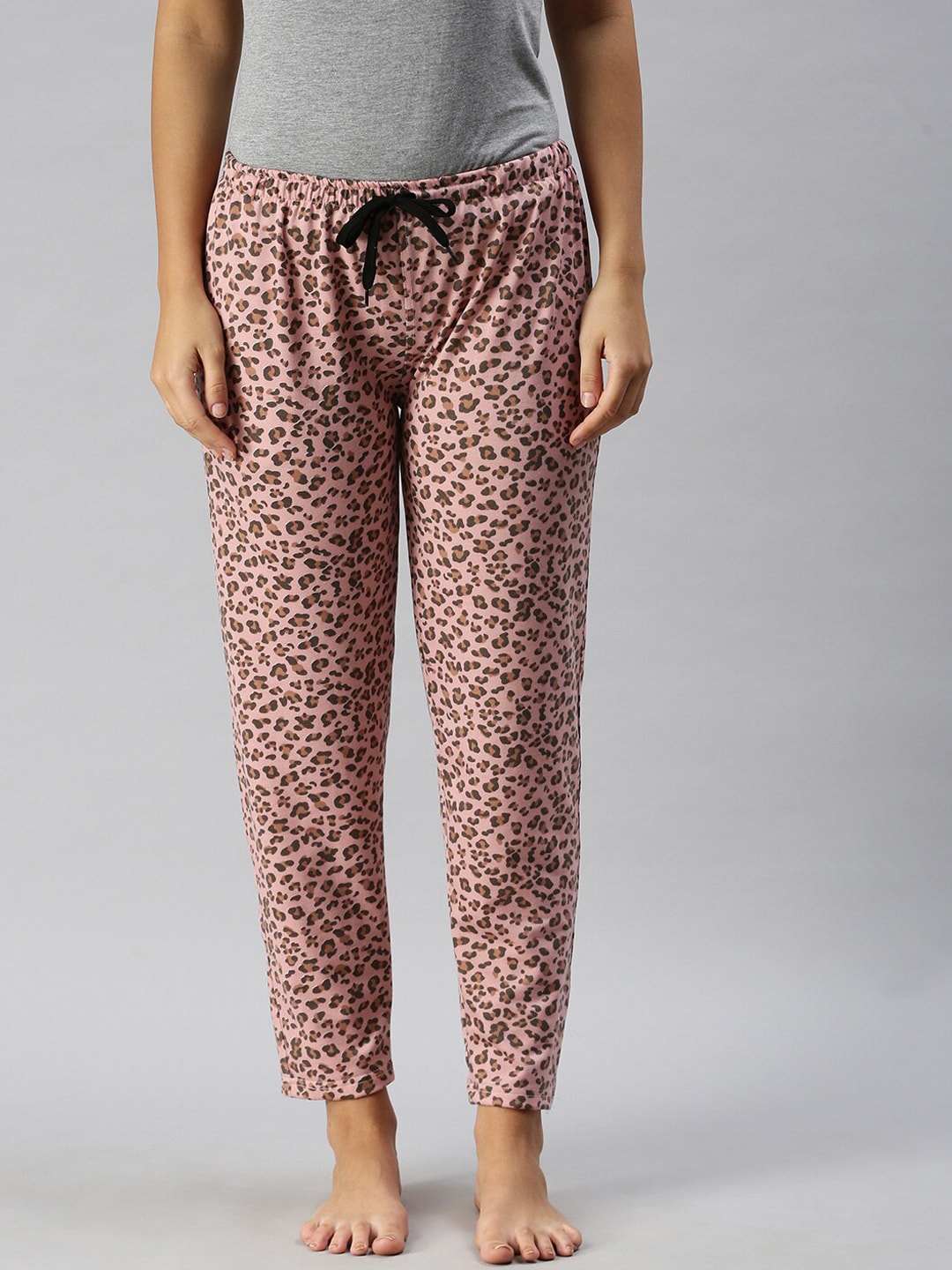 Kryptic Pink Printed Cotton Pyjama Price in India