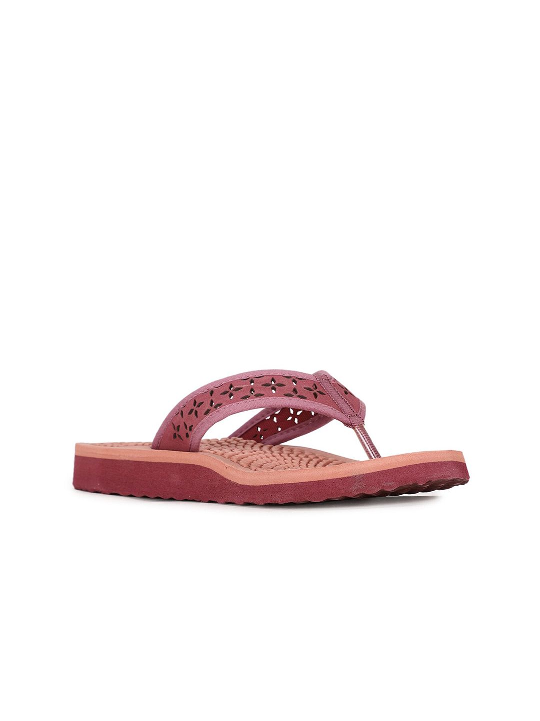 Bata Women Maroon Thong Flip-Flops Price in India