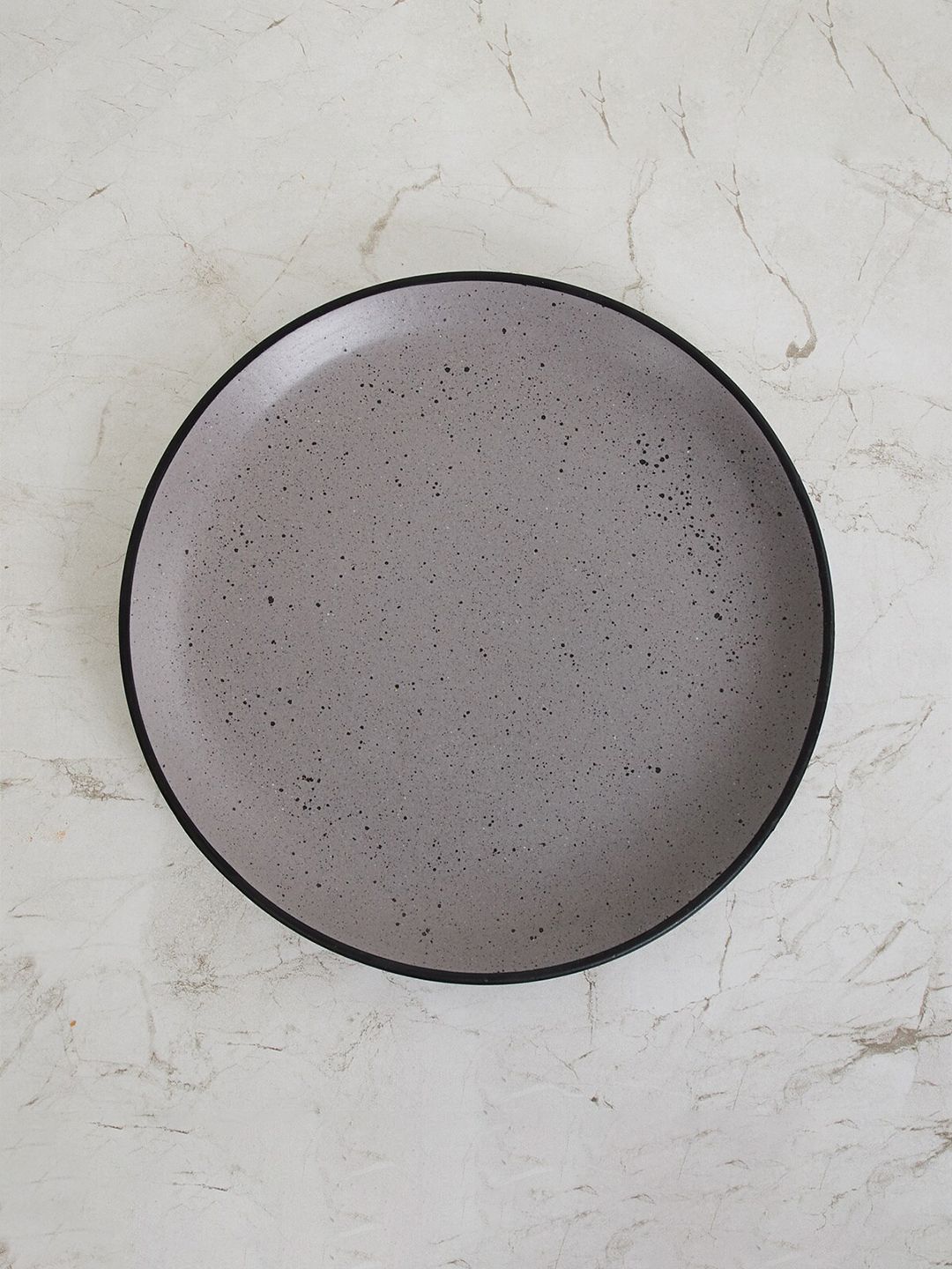 Home Centre Grey Stoneware Glossy Plate Price in India