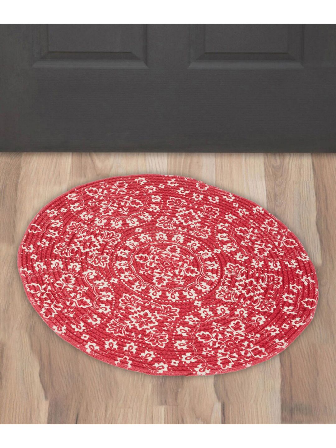 Home Centre Red & White Printed Anti-Skid Doormats Price in India