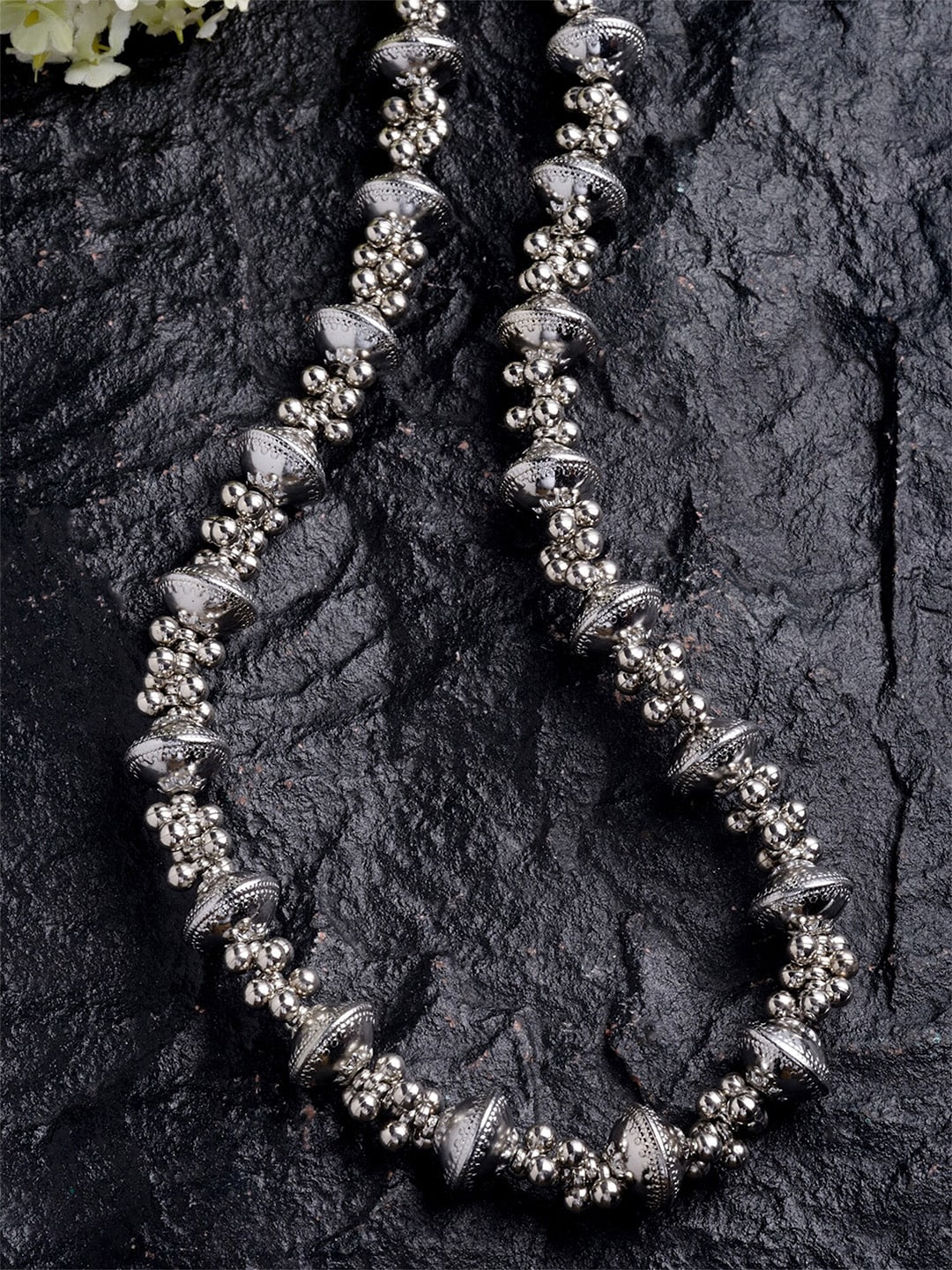 KARATCART Silver-Plated Oxidized Necklace Price in India