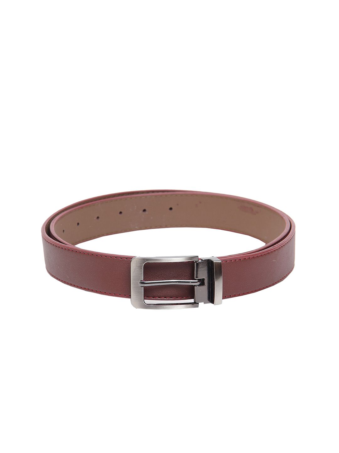 Calvadoss Women Maroon Textured PU Belt Price in India