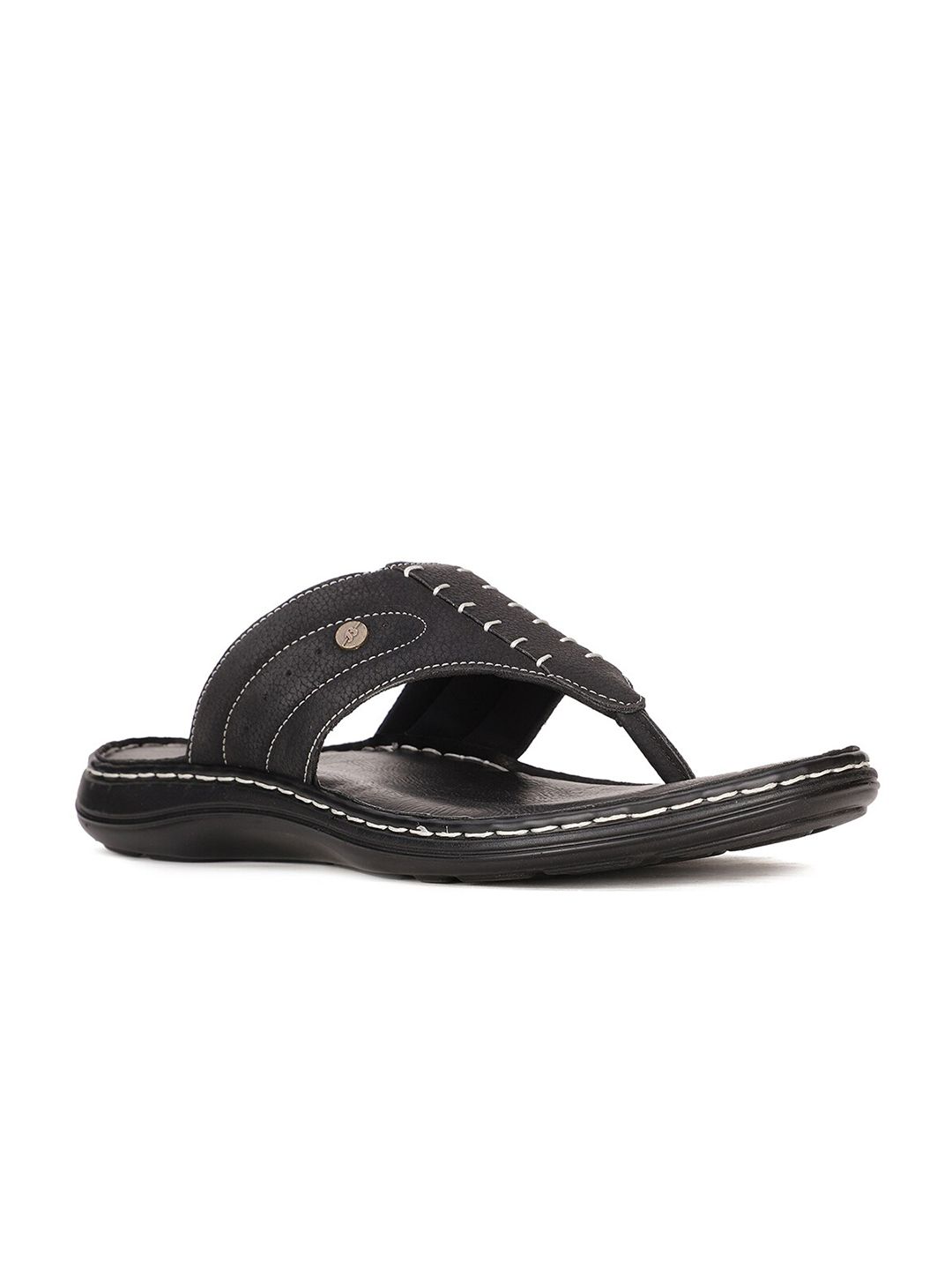 Bata Men Black Comfort Sandals