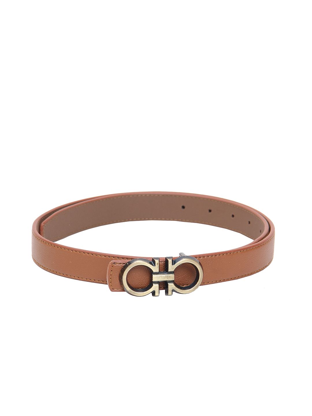 Calvadoss Women Tan Textured Belt Price in India