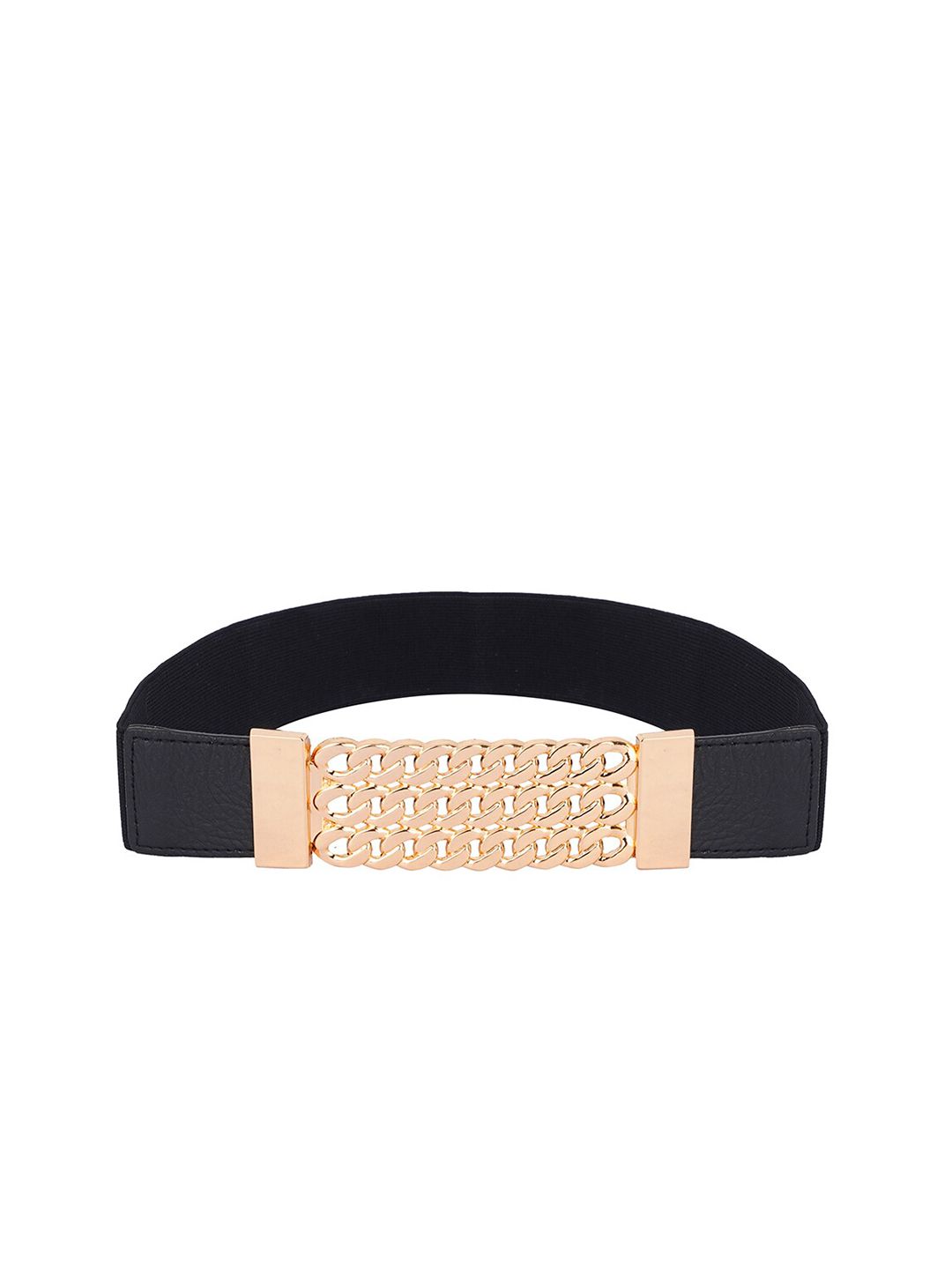 Style SHOES Women Black Textured Belt Price in India