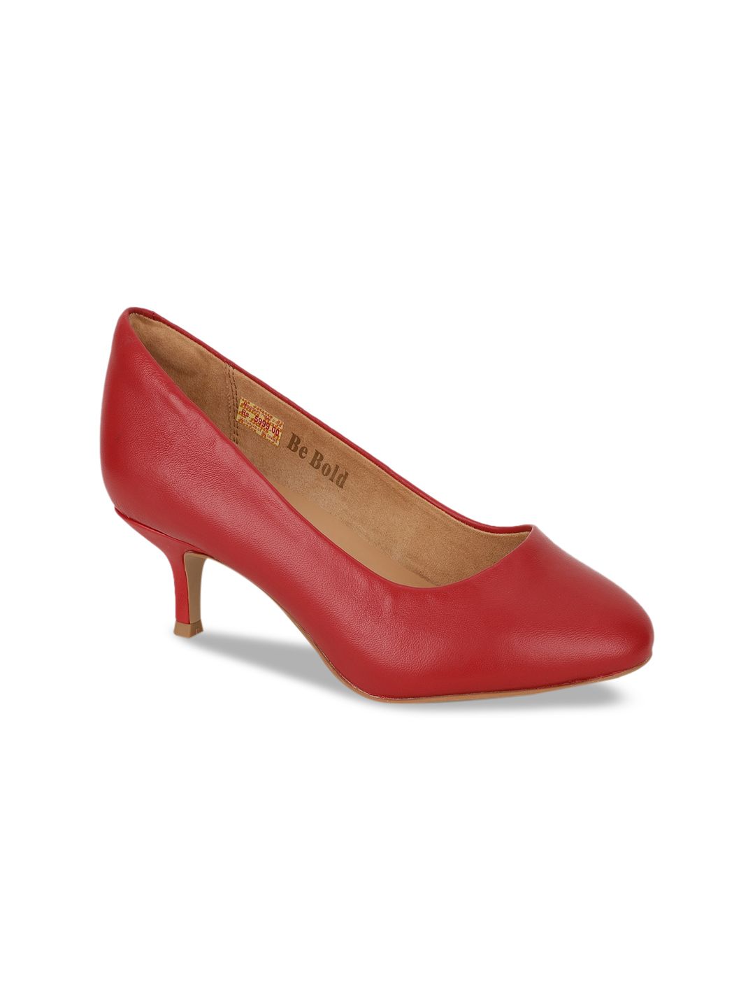 Hush Puppies Women Red Leather Party Kitten Pumps Price in India