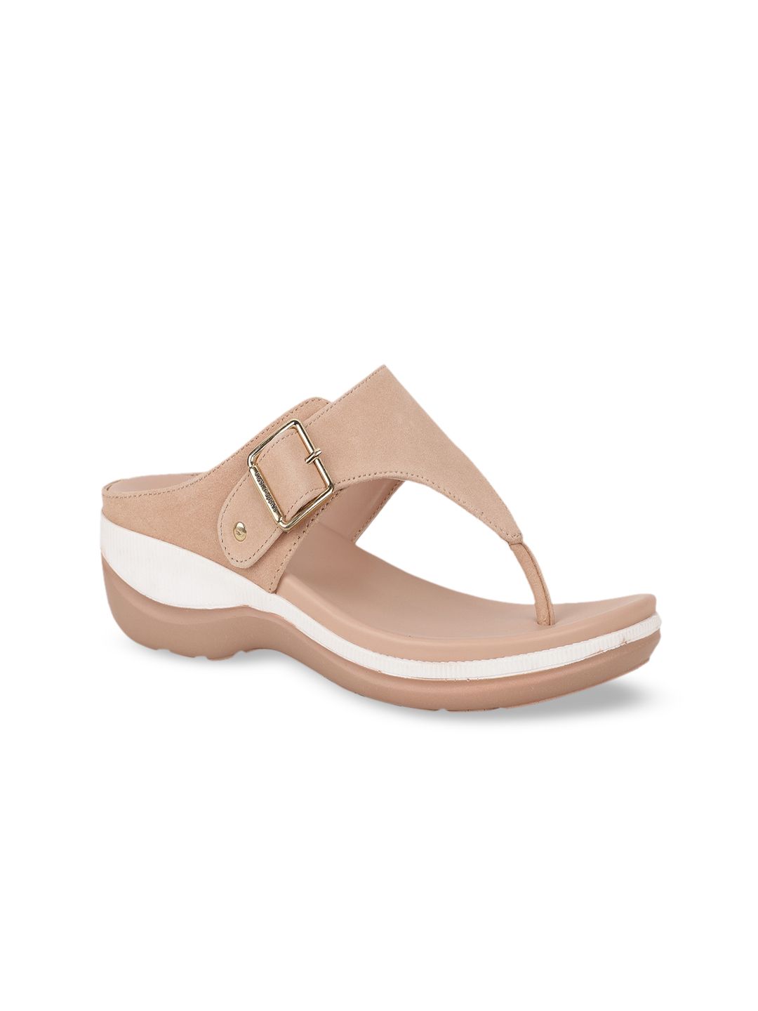 Hush Puppies Pink Suede Comfort Sandals with Buckles Price in India