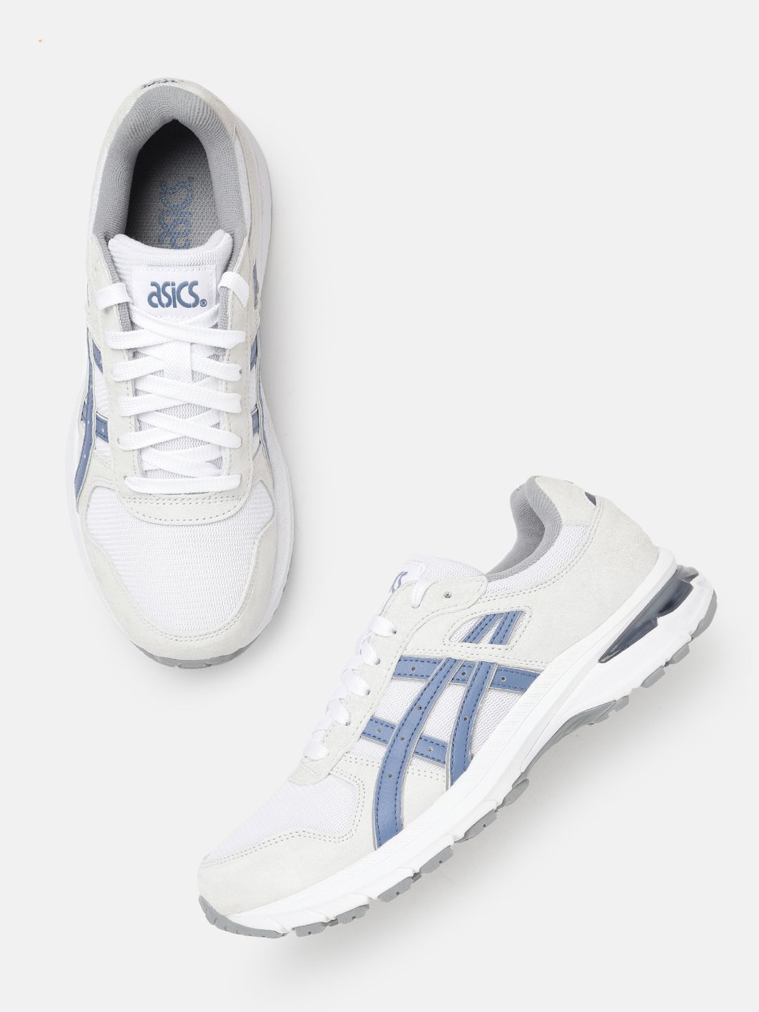 ASICS Women White & Blue Woven Design GT-II 2000 Sneakers Price in India