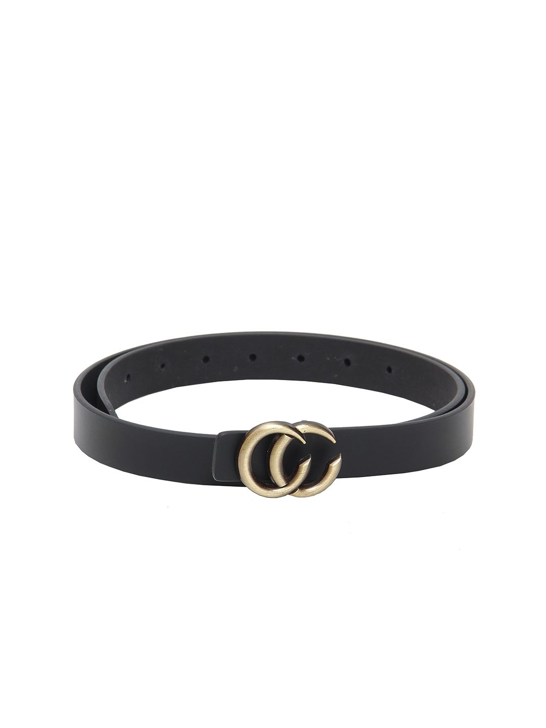 Calvadoss Women Black Leather Belt Price in India